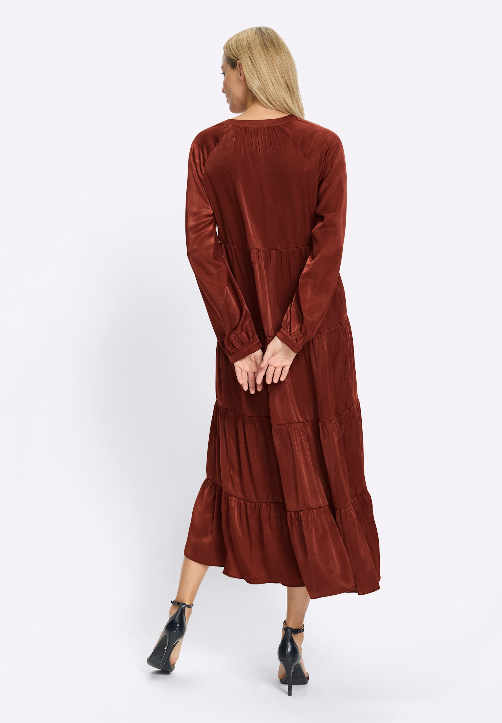 heine Maxikleid »Kleid Webkleid im weichen Viskose-Mix« Ohne Taschen