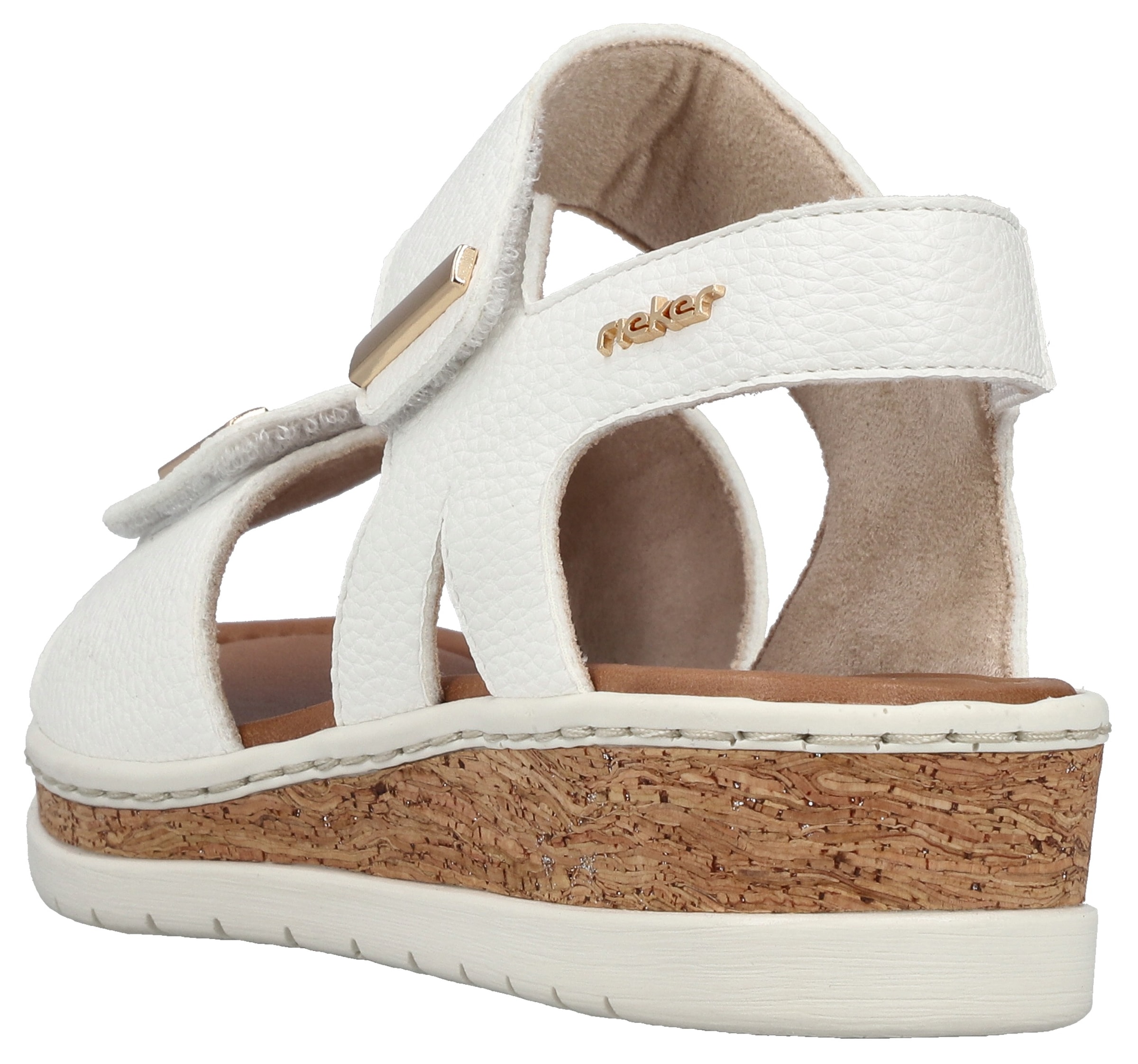 Rieker Sandale  Sommerschuh, Keilsandalette, Plateausandale mit Klett