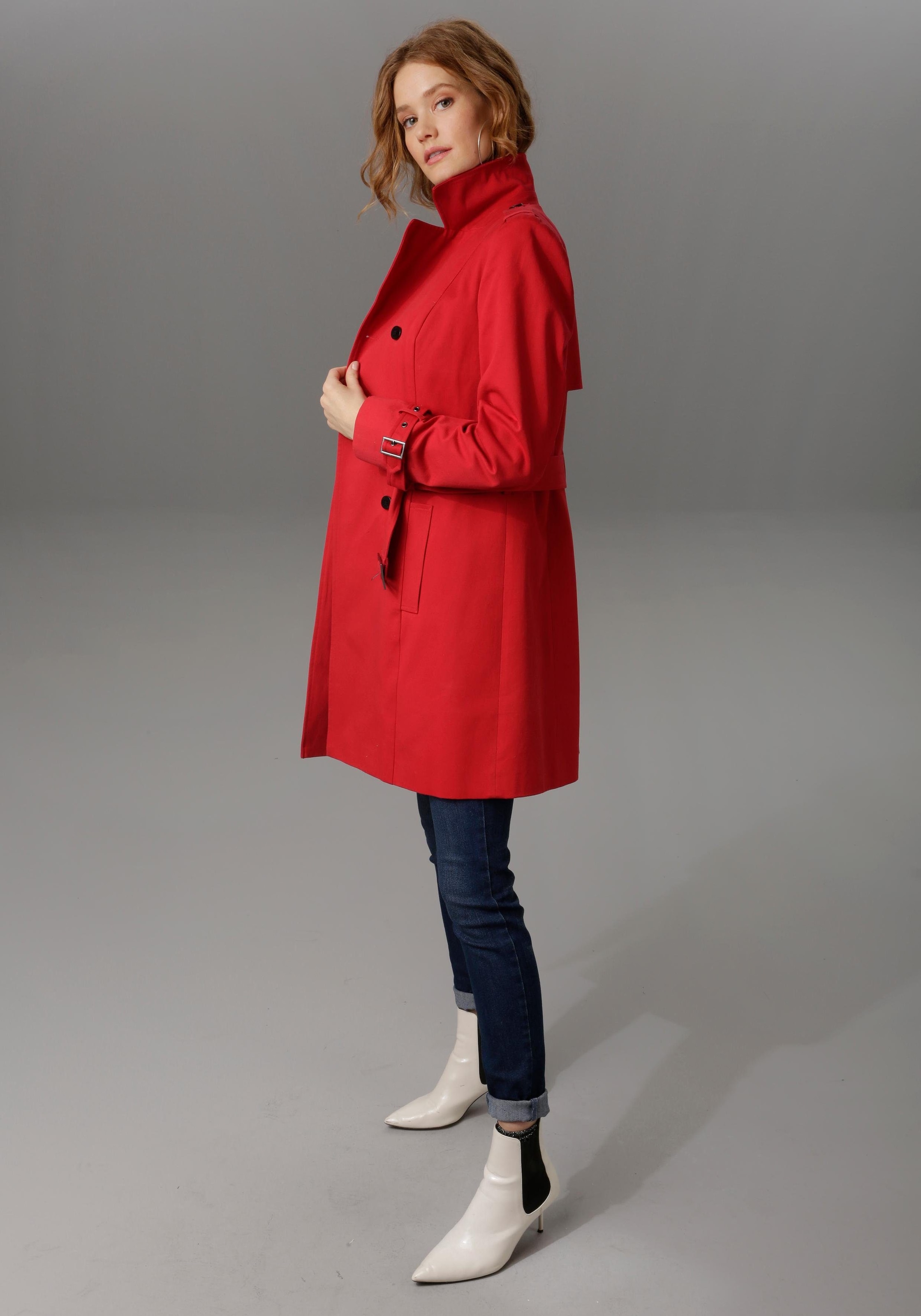 ♕ zum bei Aniston CASUAL Gürtel mit Regulieren Trenchcoat,