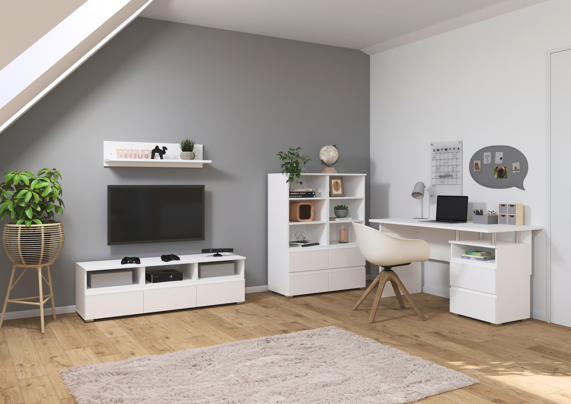 rauch Regalelement »Regal Stauraum Bücherregal Standregal JOEL«, mit vier Schuladen und sechs offenen Fächern MADE IN GERMANY