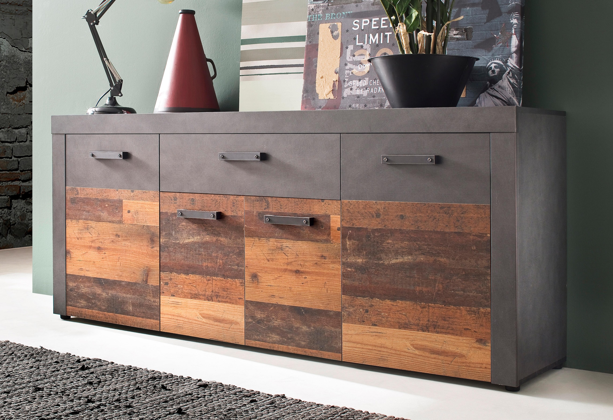 INOSIGN Sideboard »Ilana«, Kommode mit Schublade und 8 Fächern, Breite 178 cm