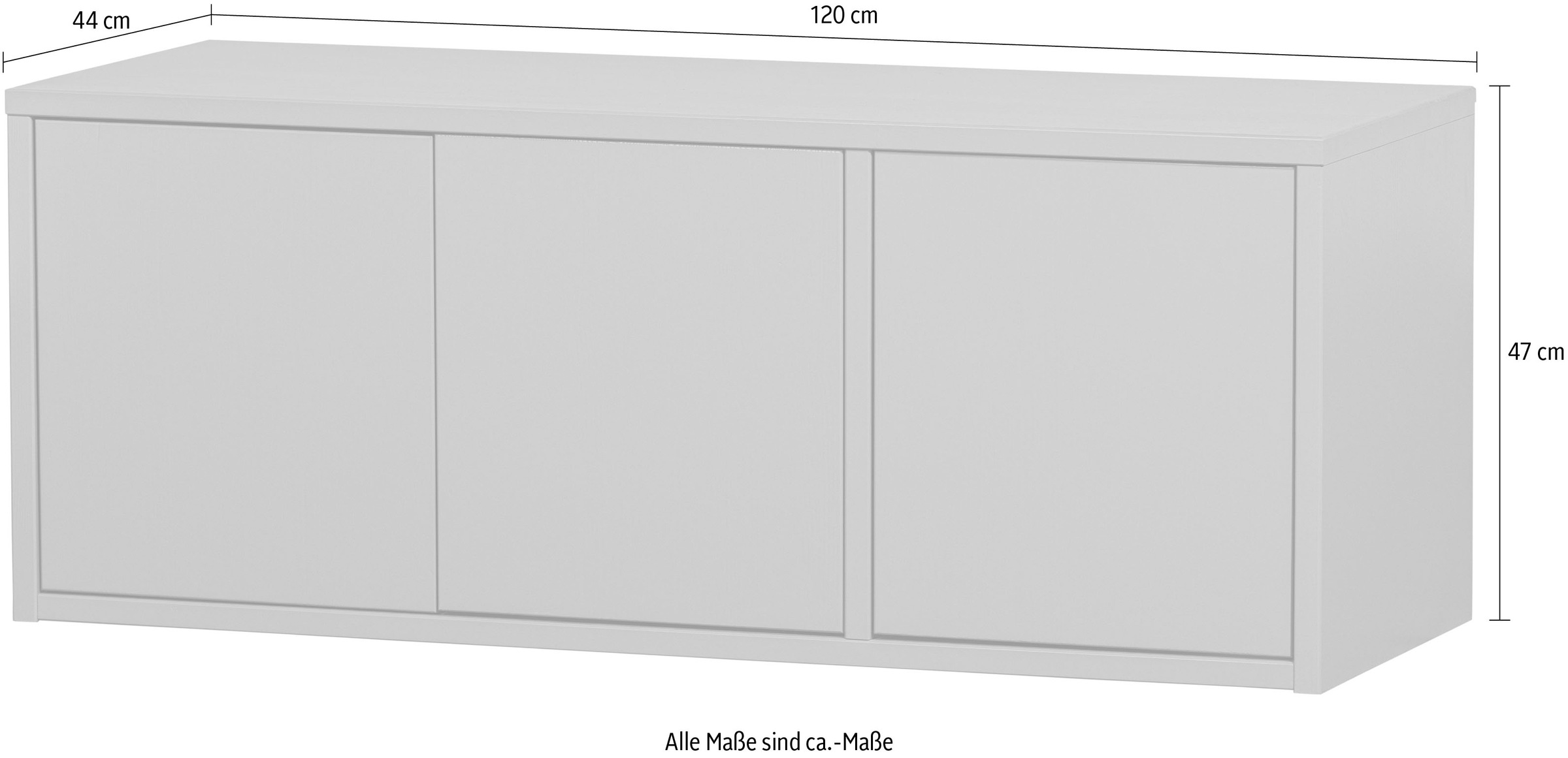 WOOOD TV-Board »Turner«, Kommode mit Karbeldurchführung, Breite 120 cm