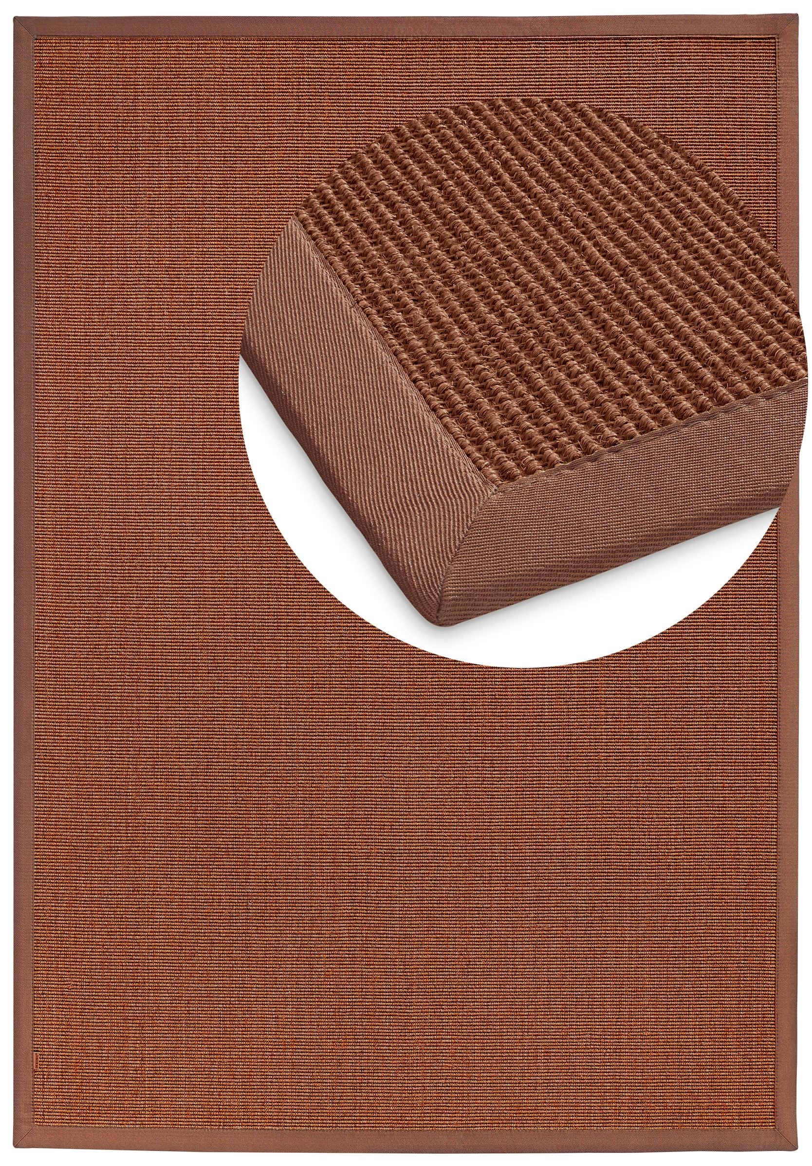 Dekowe Sisalteppich »Mara S2 mit Bordüre Spezial« rechteckig 5 mm Höhe 100% Sisal, auch als Läufer, Wohnzimmer