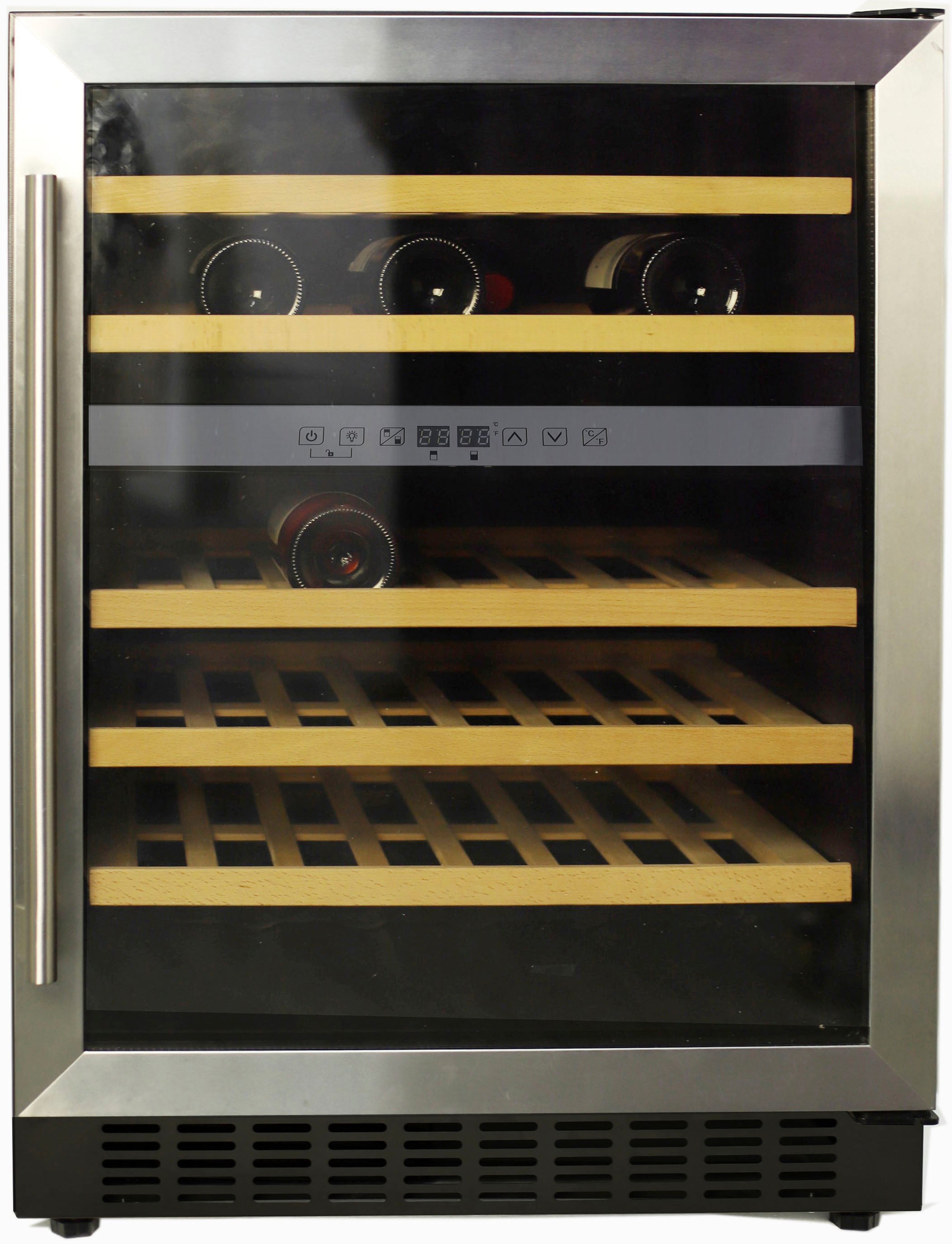 Hanseatic Weinkühlschrank »HWC46GCIA«, für 46 Standardflaschen á 075l, mit  5 Flaschenborden mit 3 Jahren XXL Garantie