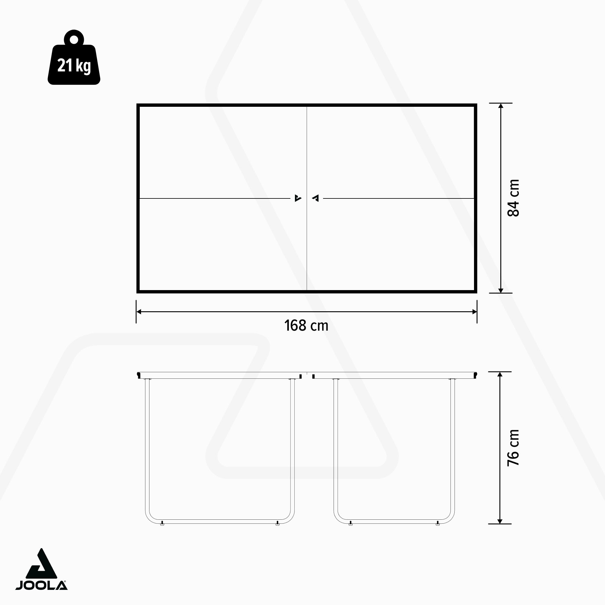 Joola Mini-Tischtennisplatte »Midsize« Das Netz ist im Lieferumfang enthalten