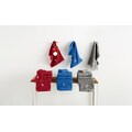 my home Handtuch Set »Stitching«, 5 tlg., Walkfrottee, 5 teiliges Handtuchset mit verschiedenen Stickereien, einfarbige Handtücher mit Bordüre aus 100% Baumwolle