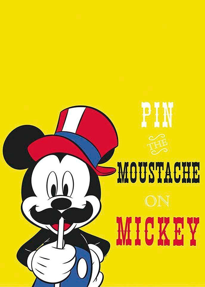 Komar Poster »Mickey Mouse Moustache«, Disney, Kinderzimmer, Schlafzimmer,  Wohnzimmer online kaufen | mit 3 Jahren XXL Garantie