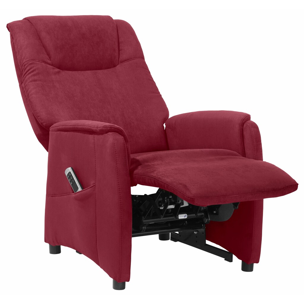 Home affaire TV-Sessel »Mamba«, 3 Größen, manuell oder elektrisch verstellbar, mit Aufstehhilfe