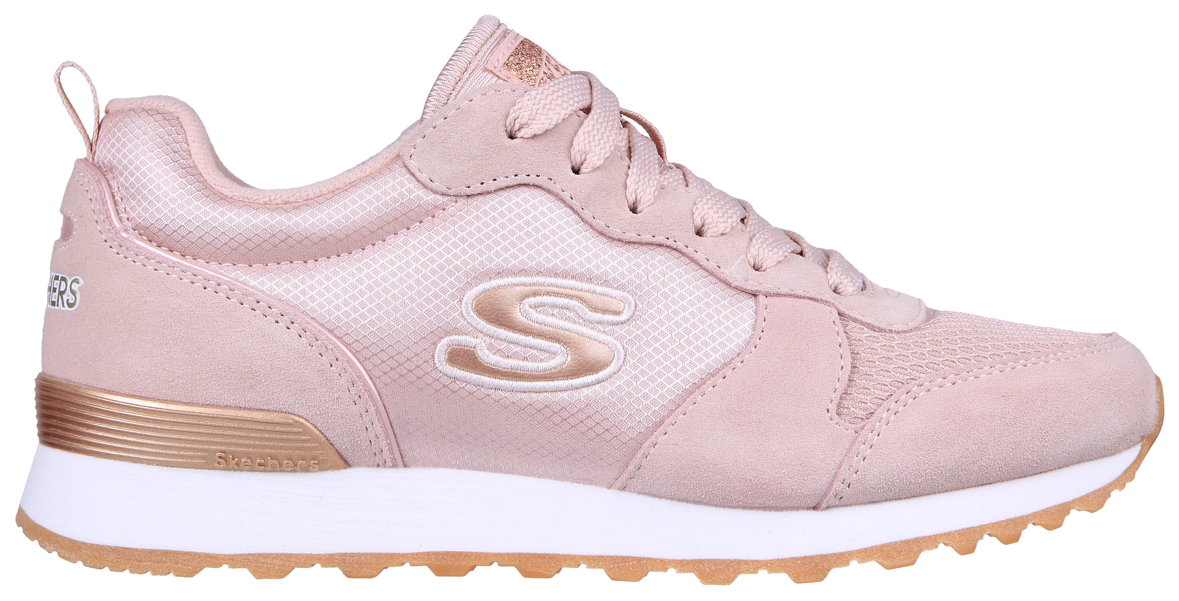 Skechers Sneaker »OG 85 - GOLDN GURL«, Schnürschuh, Original-Retro-Jogginschuh mit Air-Cooled Memory Foam®