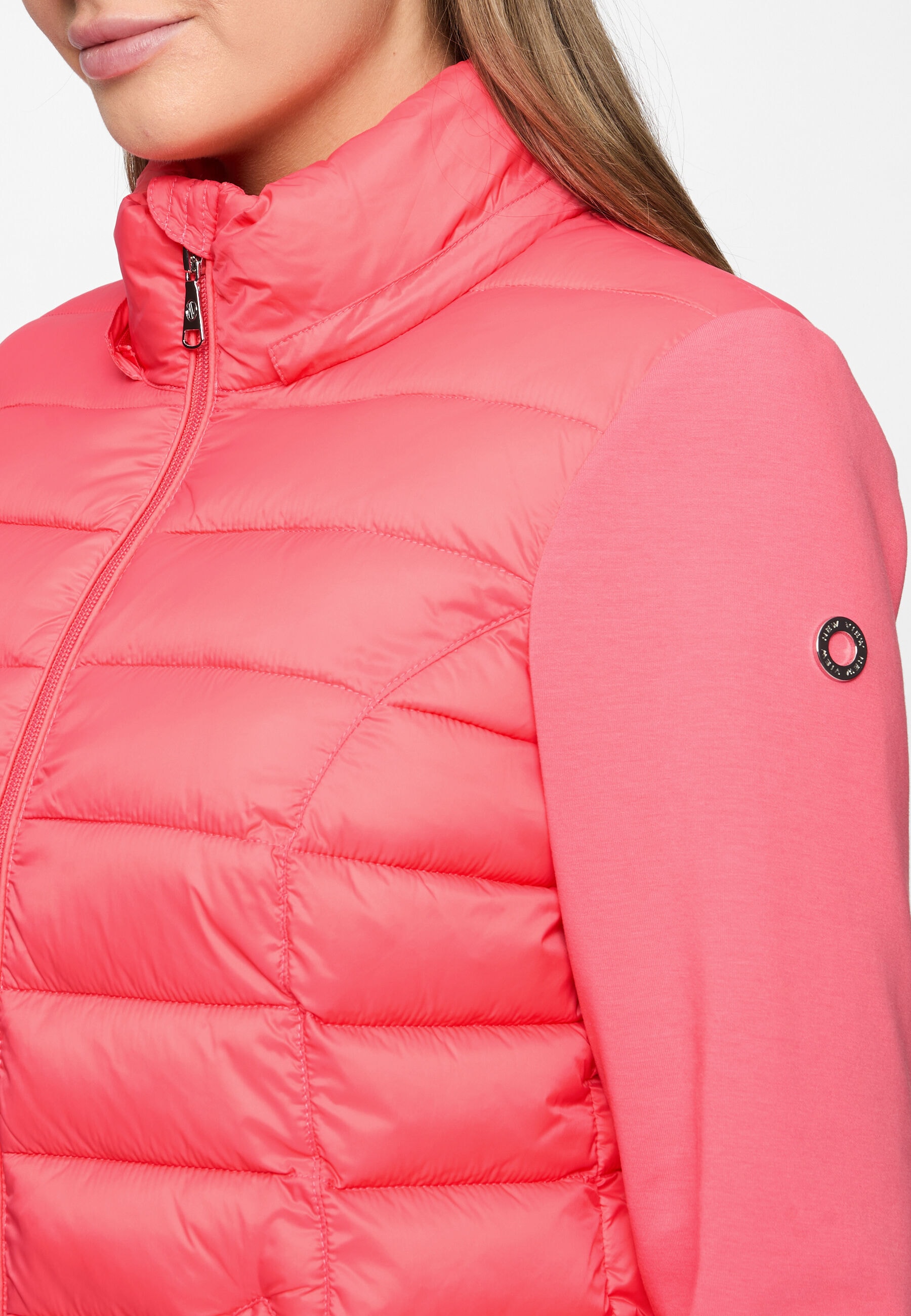 New View Steppjacke »Sophia 2« mit Kapuze Materialmix
