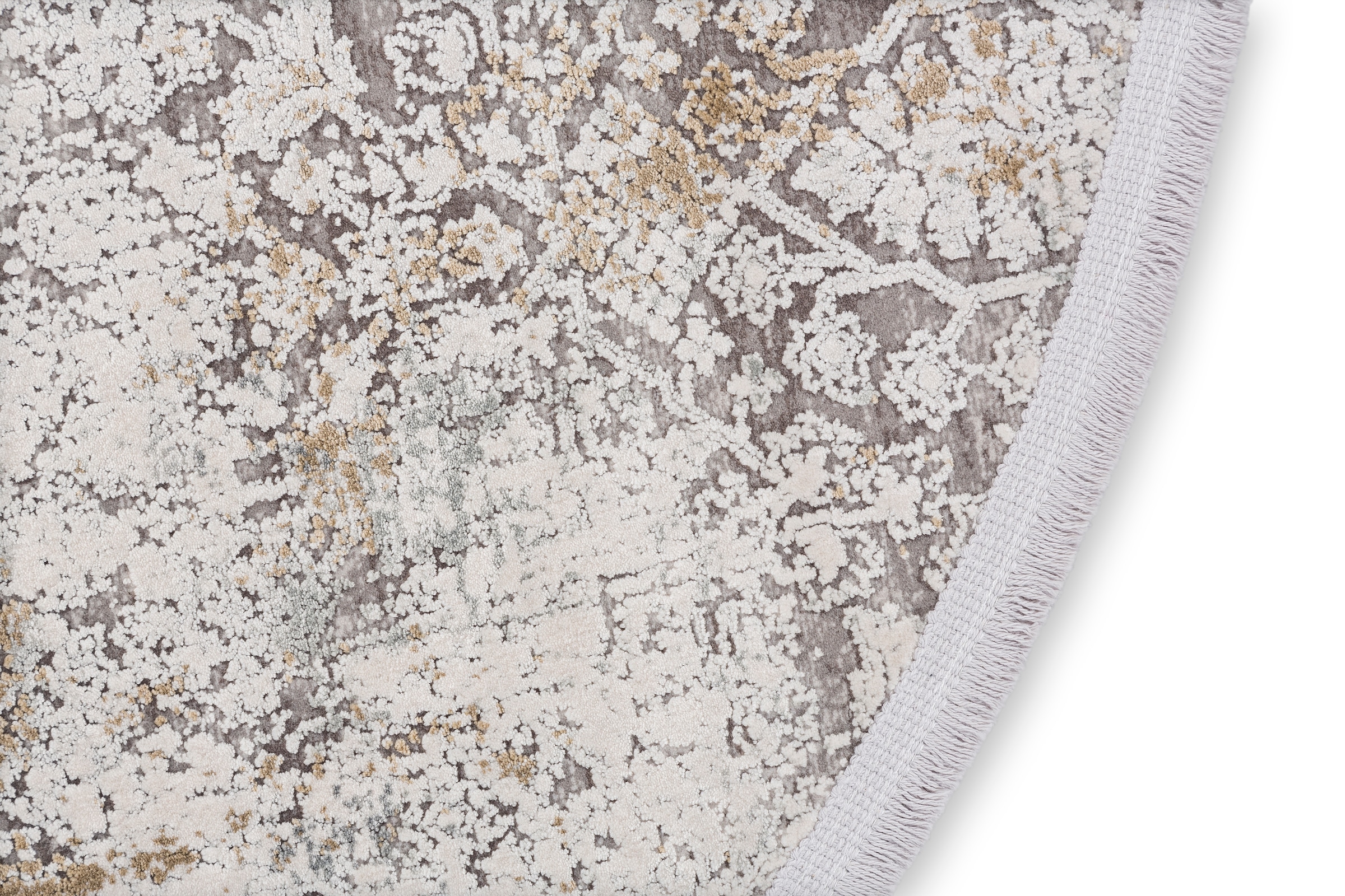 ASTRA Teppich »Gravina 231« rund 8 mm Höhe seidiger Schimmer durch Viskose, Hoch Tief Struktur, Wohnzimmer