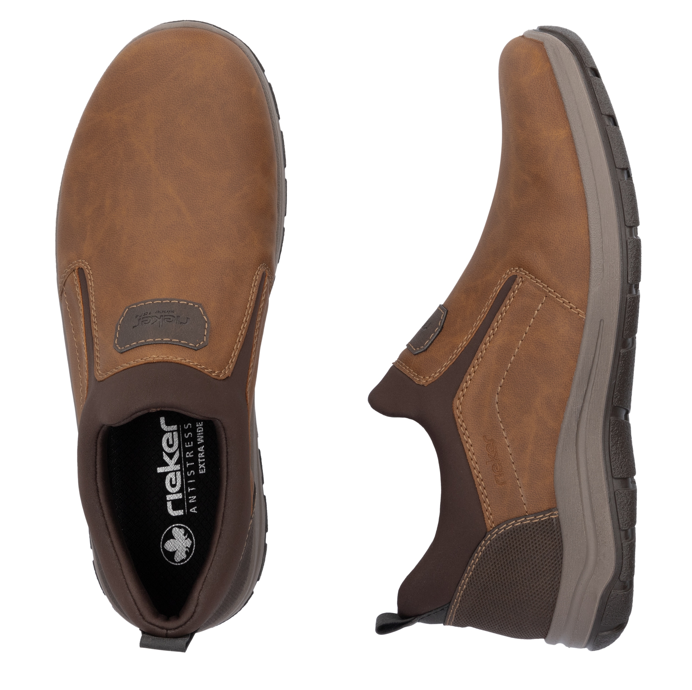Rieker Slipper, Schlupfschuh, Halbschuh, Freizeitschuh mit gepolstertem Schaftrand