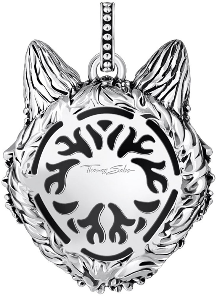 THOMAS SABO Kettenanhänger »Wolfs-Gesicht-Optik, PE965-691-21«, mit Zirkonia (synth.)
