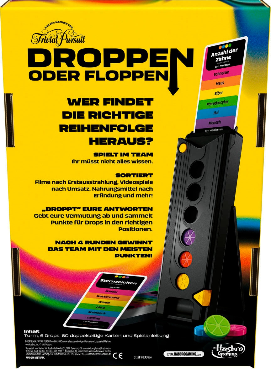 Hasbro Spiel »Trivial Pursuit, Droppen oder Floppen«