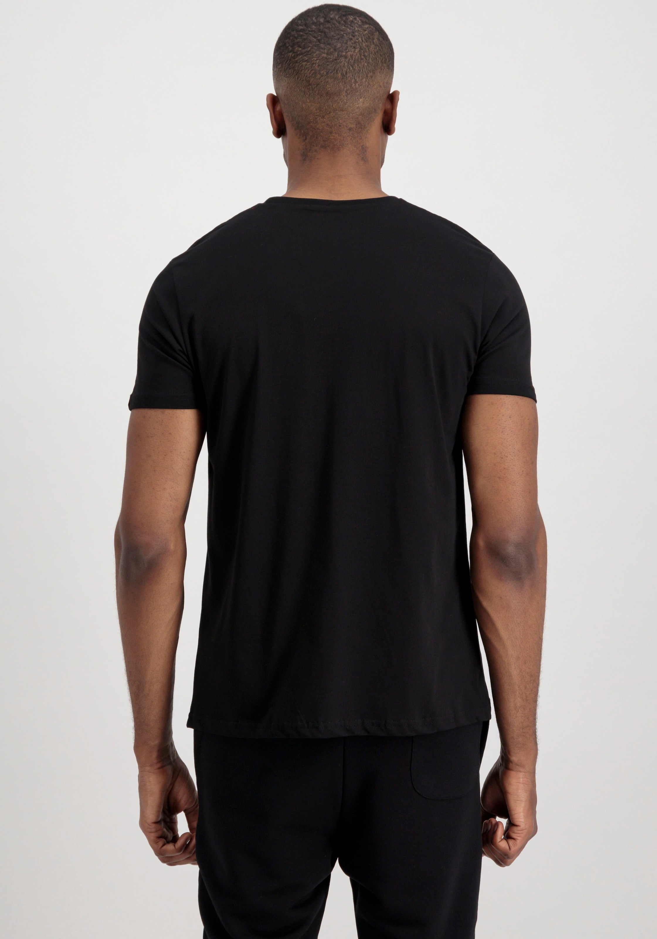 Alpha Industries Rundhalsshirt »Label T 2 Pack«, (Packung, 2 tlg., 2er-Pack)