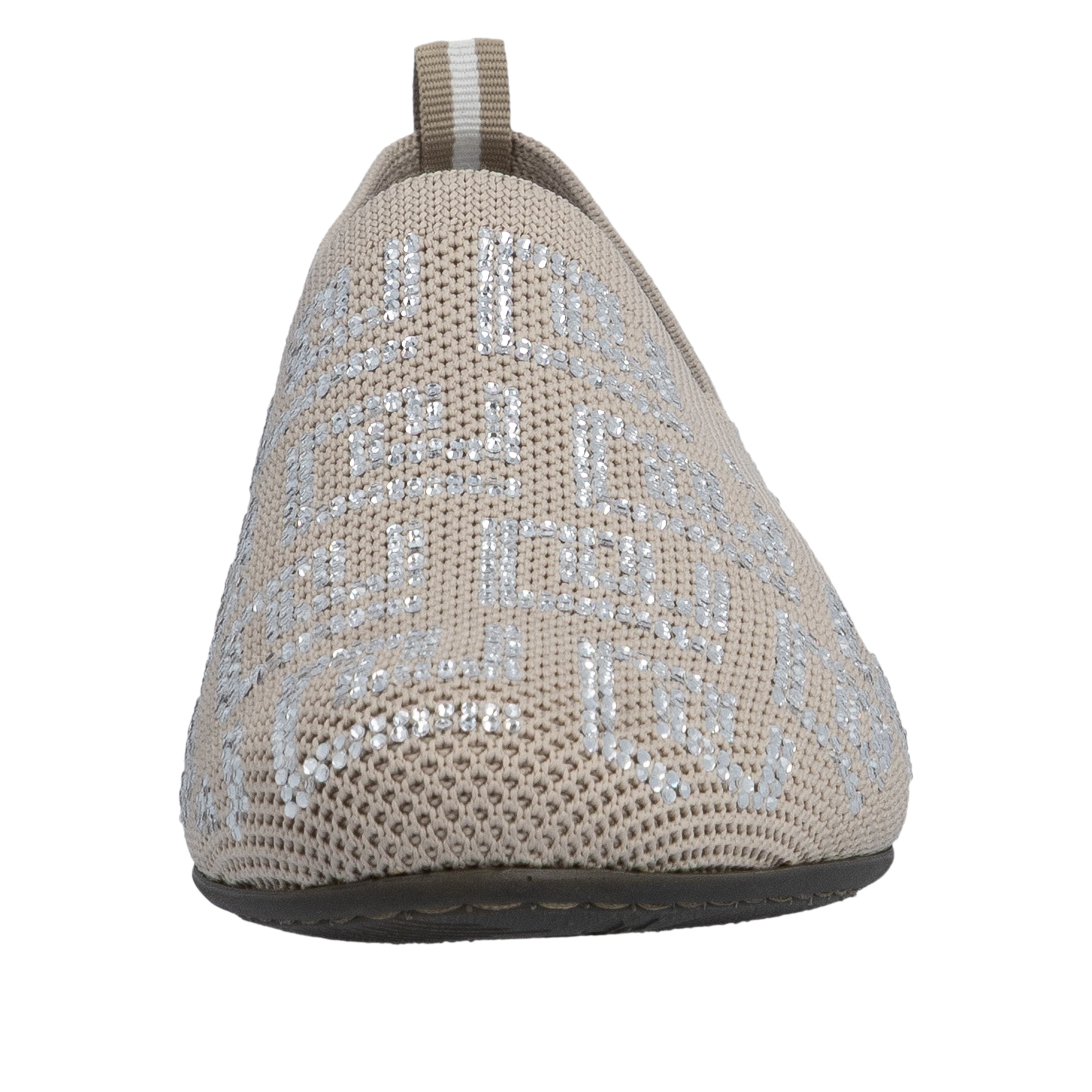 Rieker Slipper  Halbschuh, Schlupfschuh, Blockabsatz, Loafer mit Glitzersteinchen