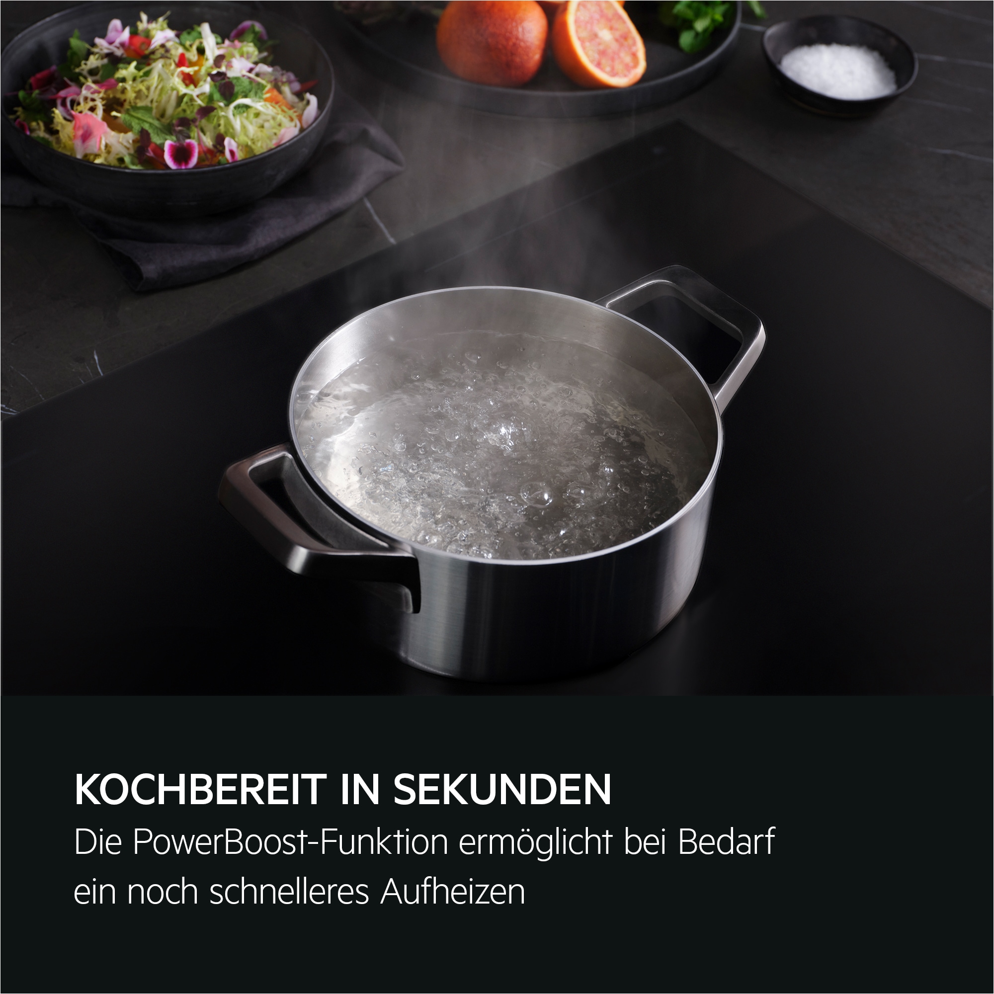AEG Induktions-Kochfeld »TO641A0AIT«, Kratzresistente SaphirMattSE-Oberfläche, Made in Germany, Powerboost