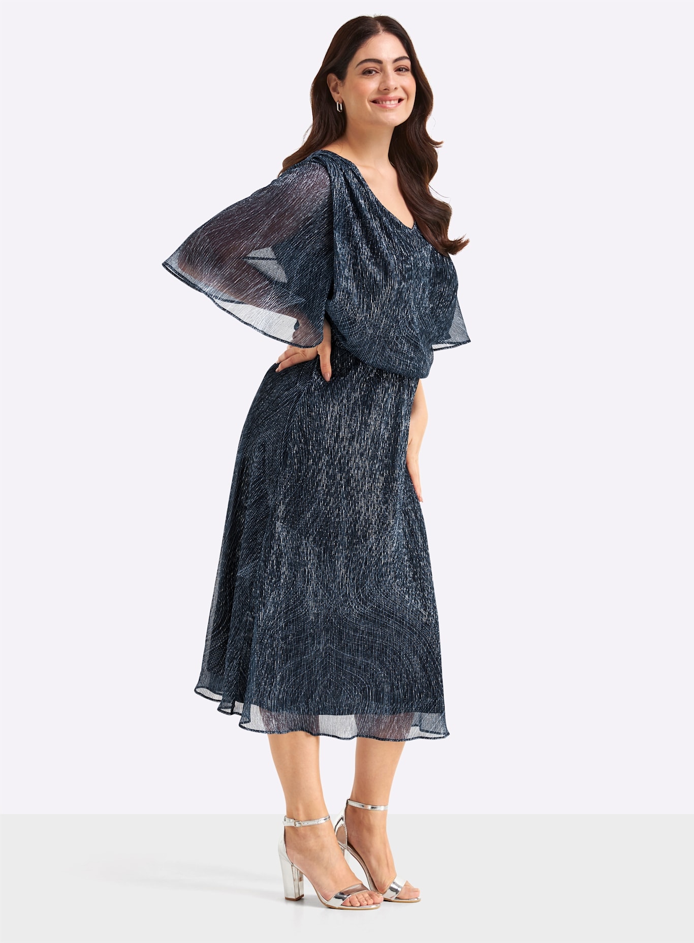 Sheego Chiffonkleid »Chiffonkleid«