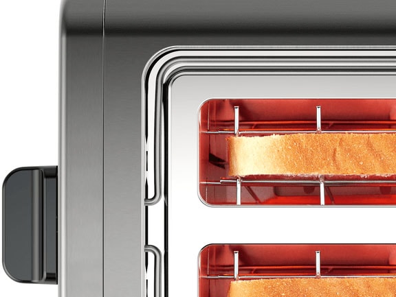 BOSCH Toaster »TAT5P425DE DesignLine«, 2 kurze Schlitze, 970 W
