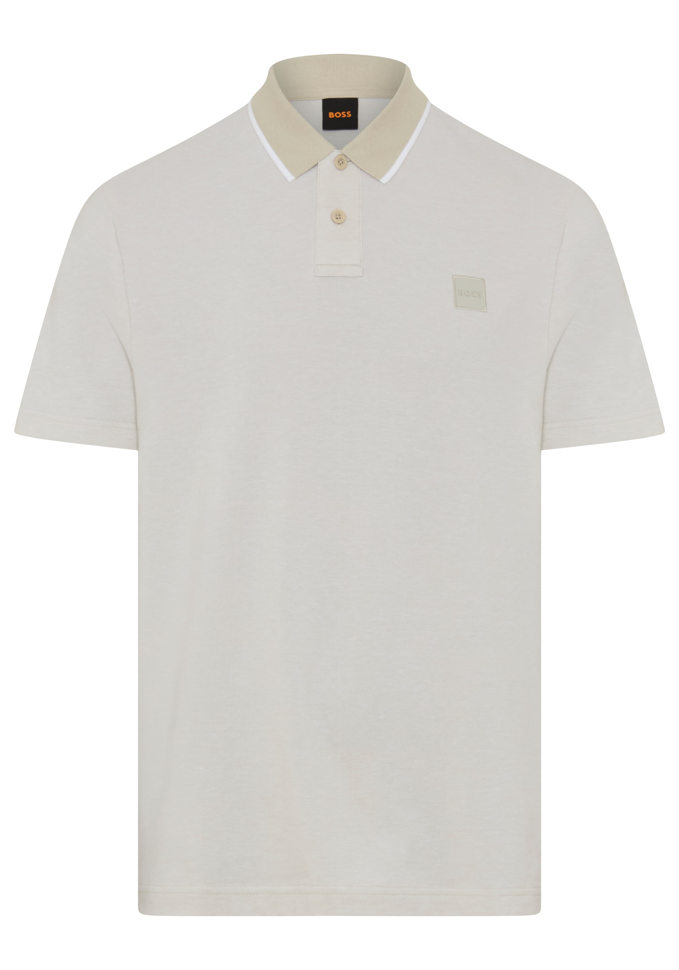 BOSS ORANGE Poloshirt »Passerford« Polokragen mit kontrastfarbigem Streifen, Regular Fit, reine Baumwolle