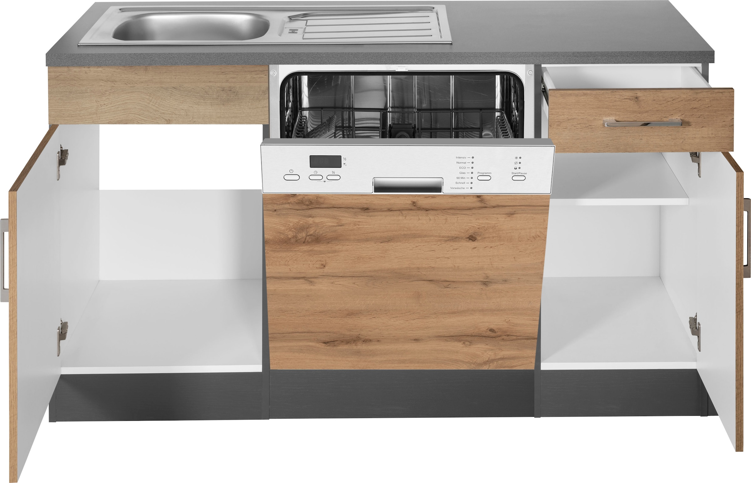 KOCHSTATION Winkelküche »KS-Colmar«, ohne E-Geräte, Stellbreite 210/210 cm