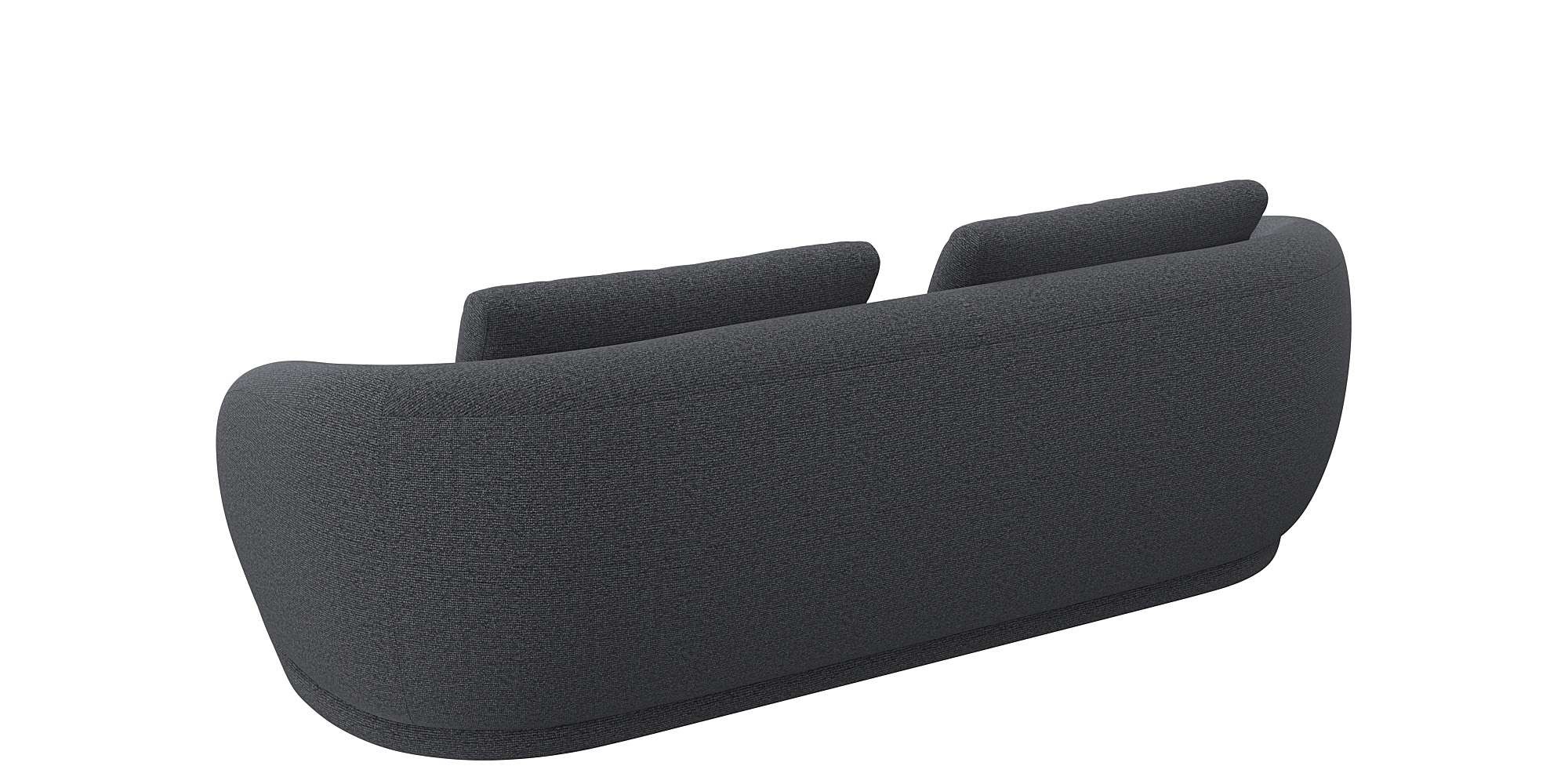 FLEXLUX 3-Sitzer »Torino, rund und bequem, Couch, Dreisitzer«, Modernes, organisches Sofa-Design, Kaltschaum, Wellenunterfederung