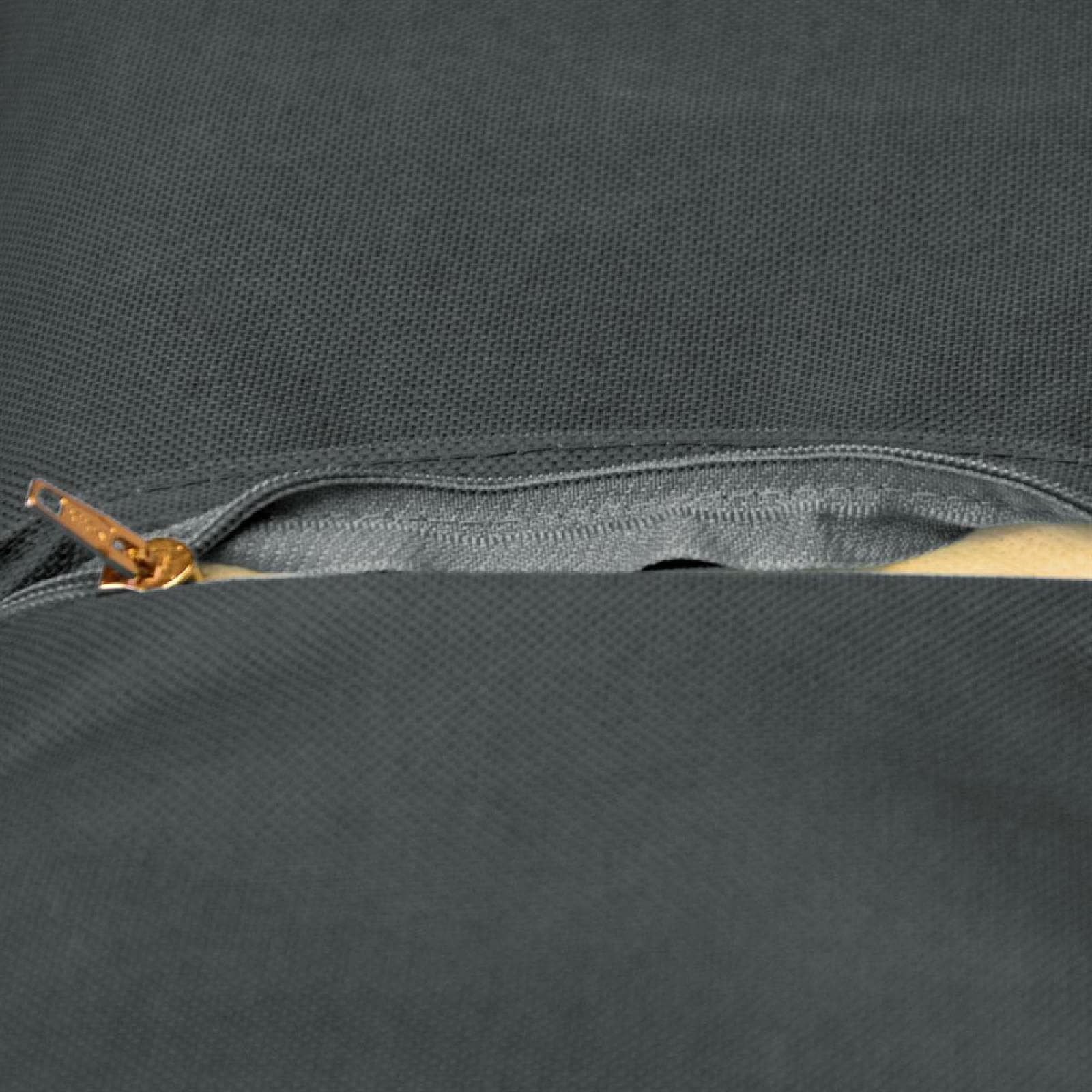 VCM Gartenliege »2x Auflage Sonnenliege Kopfkissen in Anthrazit«