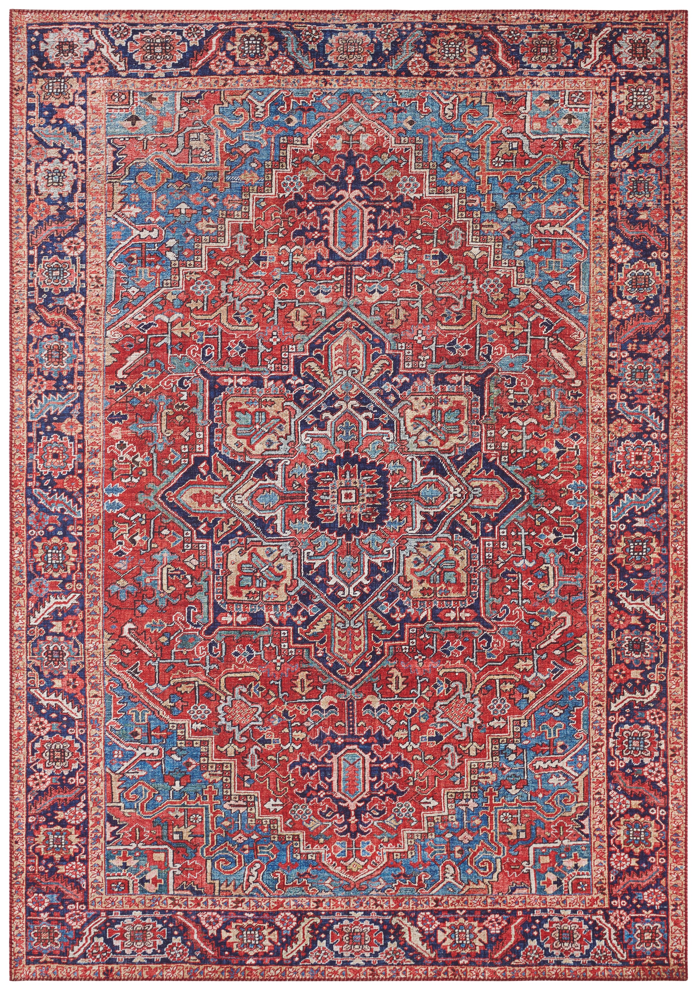 NORTHRUGS Teppich »Amata«, rechteckig, 5 mm Höhe, Orientalisch, Läufer, Vintage, Wohnzimmer, Schlafzimmer, Esszimmer