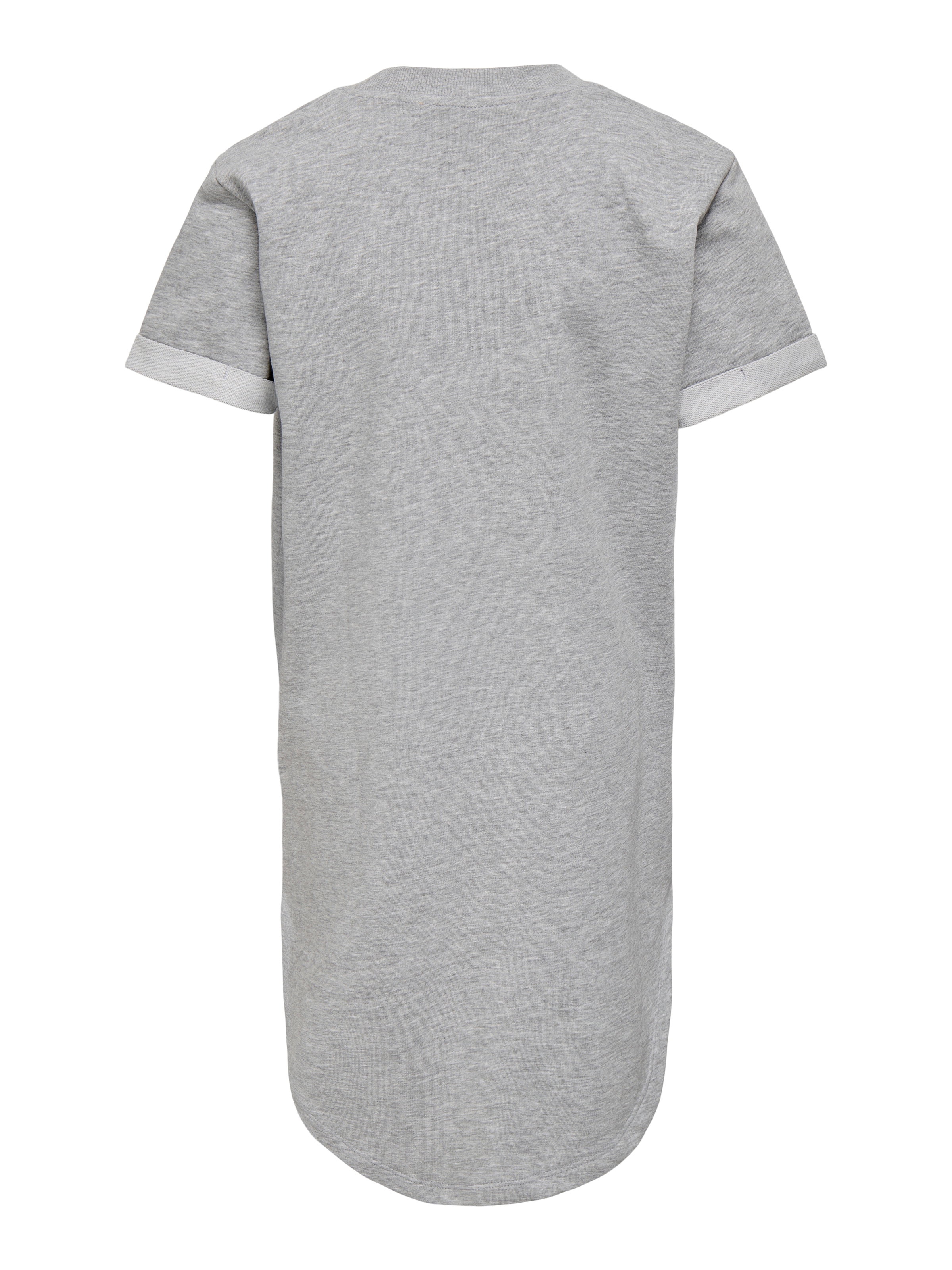 KIDS ONLY Sweatkleid »KOGINE S/S DRESS VD ZA JRS« mit abgerundetem Saum, hinten etwas länger geschnitten