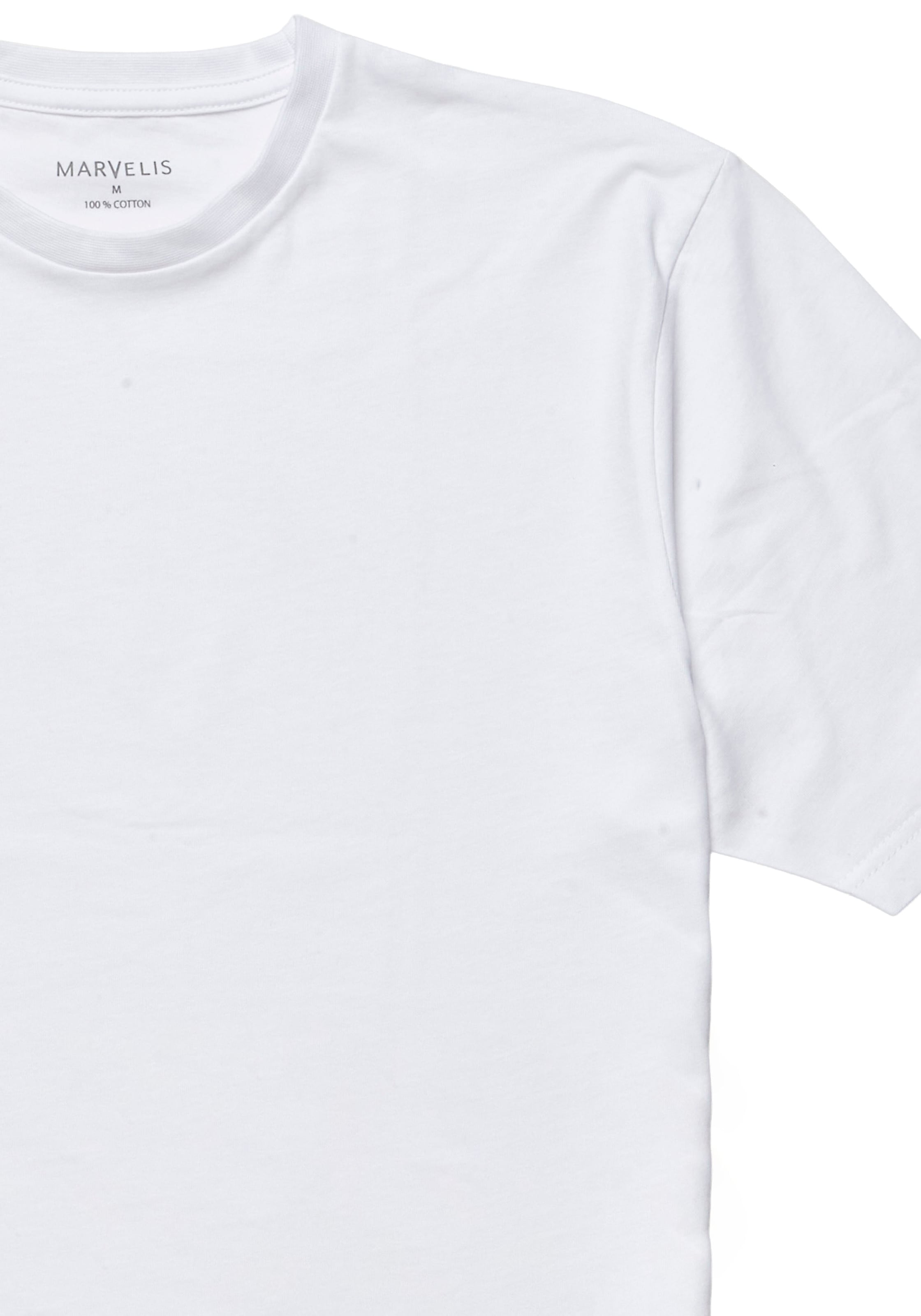 MARVELIS T-Shirt Packung, 2 Stk. Doppelpack, basic, Rundhals, Unterziehshirt, regular fit