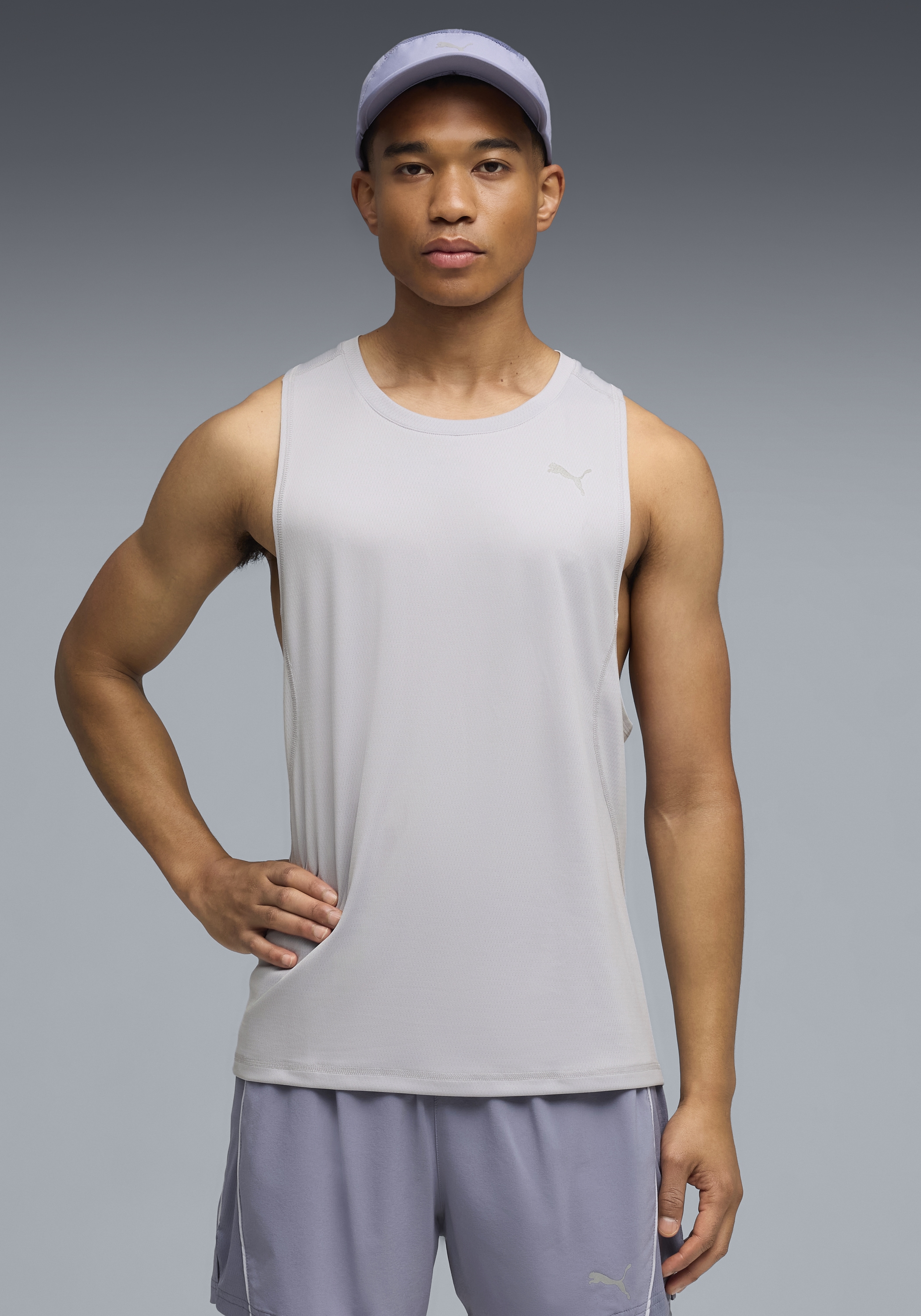 PUMA Tanktop »M RUN VELOCITY TANK POLY« ergonomische Schnittführung, Regular Fit, mit Flatlock-Nähten