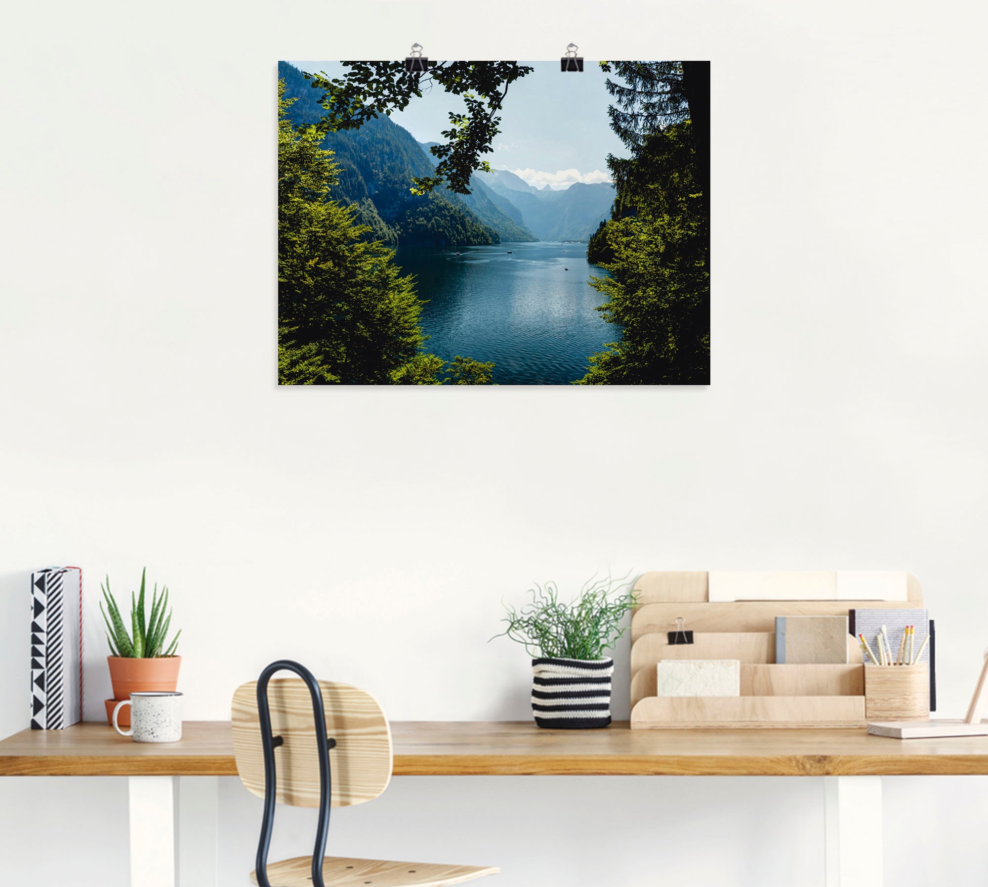 Artland Wandbild »Malerwinkel Königssee- Alpen« Berge 1 Stk. tlg. als Leinwandbild, Poster, Wandaufkleber in verschied. Größen