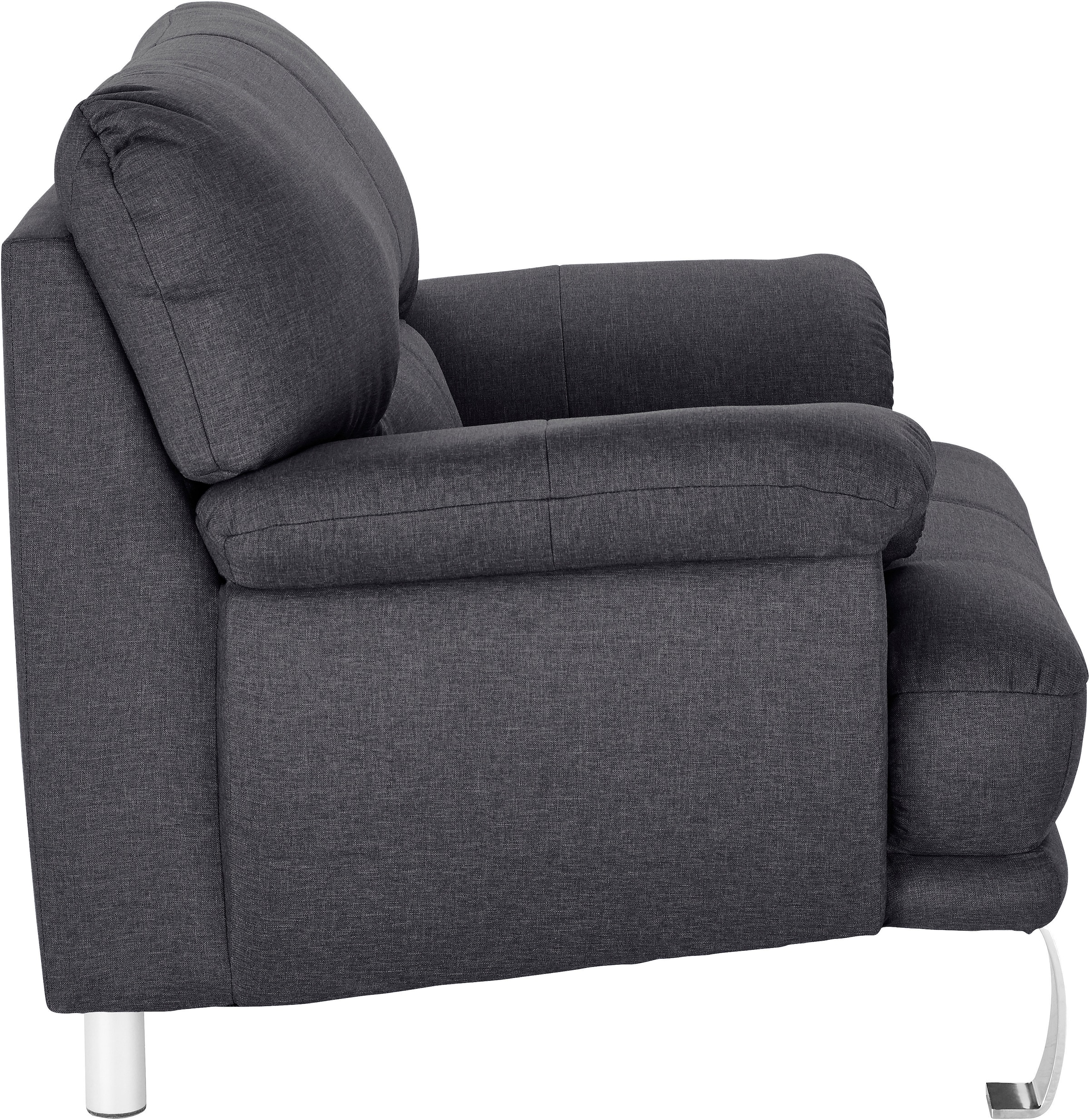 TRENDMANUFAKTUR Sessel »Cecilia II, Loungesessel in italienischem Design«, breite und bequeme Armlehnen