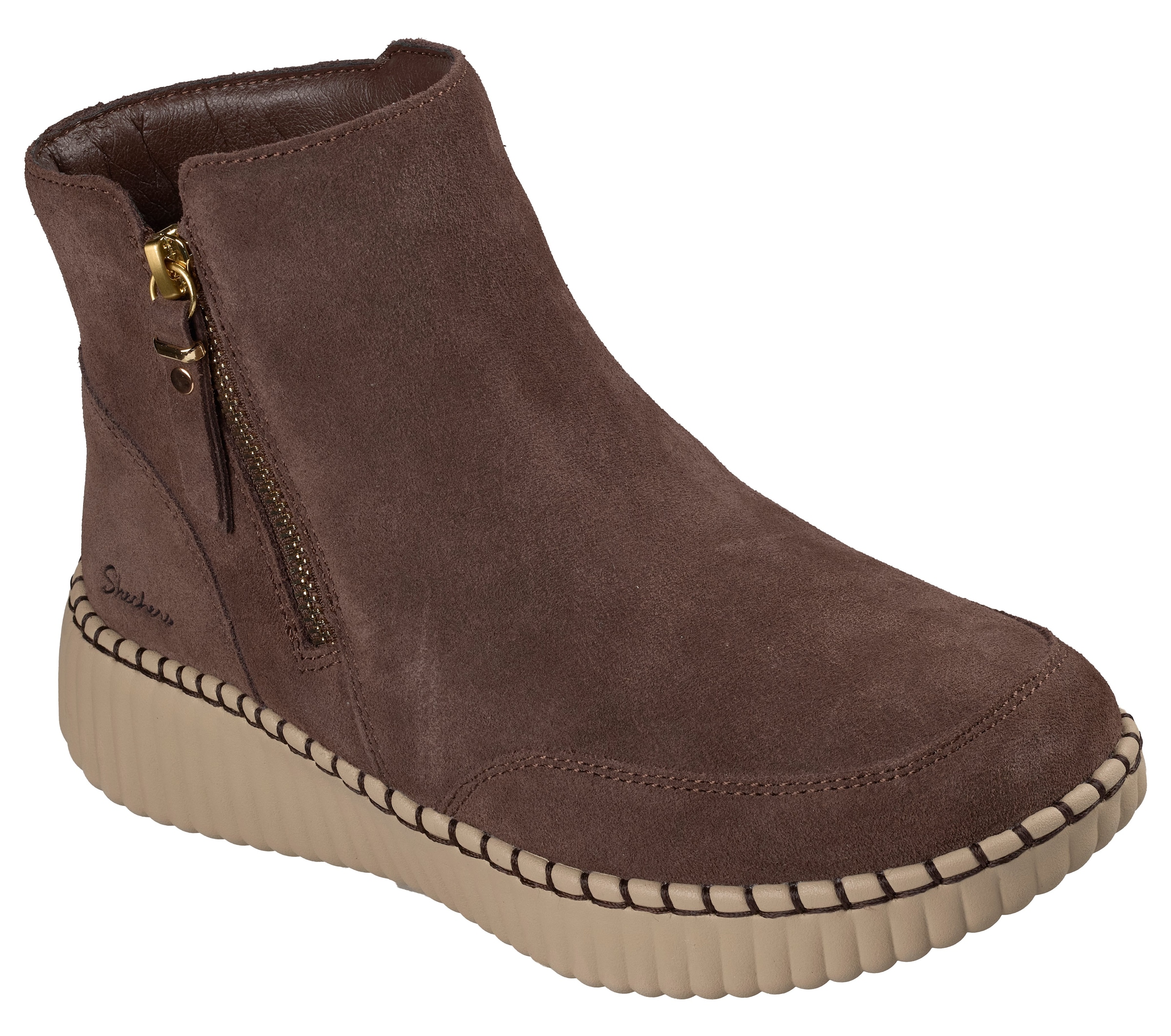 Skechers Winterboots »WILSHIRE BLVD-WEEKEND CRUSH«  Reißverschluss-Boots mit modischer Rahmennaht