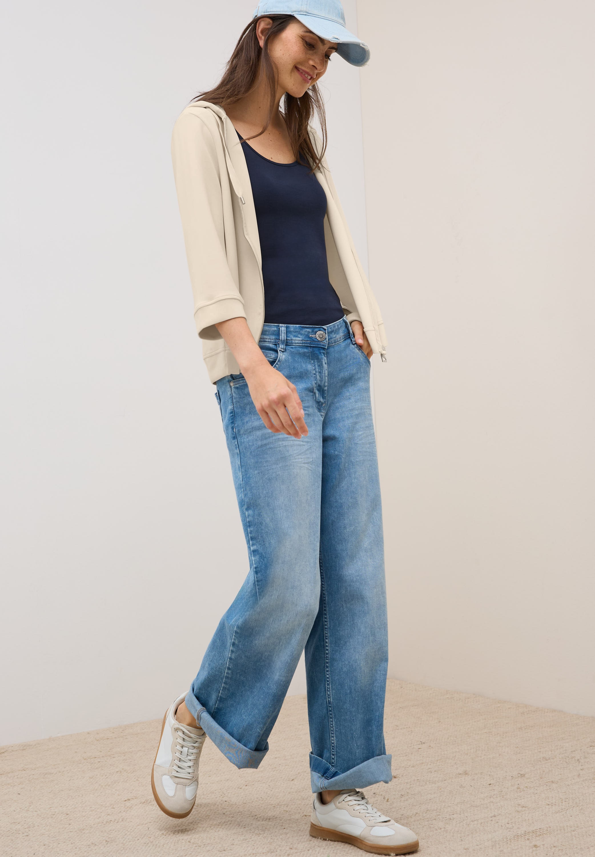 Cecil Kapuzensweatjacke, 3/4-Arm