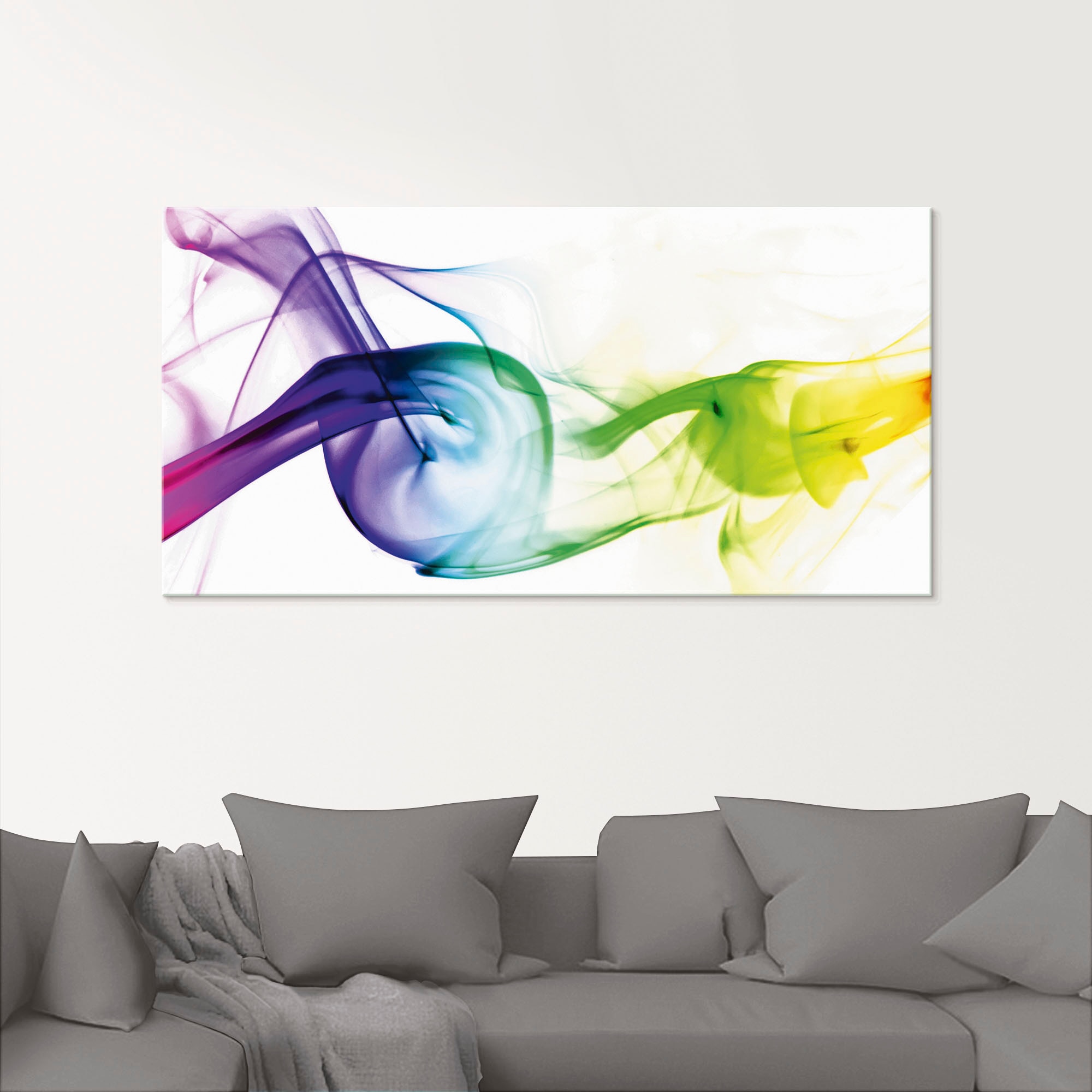 Artland Glasbild »Rauch - Abstrakt« Gegenstandslos 1 Stk. tlg. in verschiedenen Größen