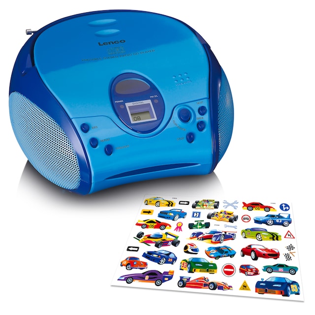 Lenco Boombox »SCD-24 Boombox mit CD Player, FM radio und Stickern«,  (Bluetooth FM-Tuner) online kaufen | UNIVERSAL