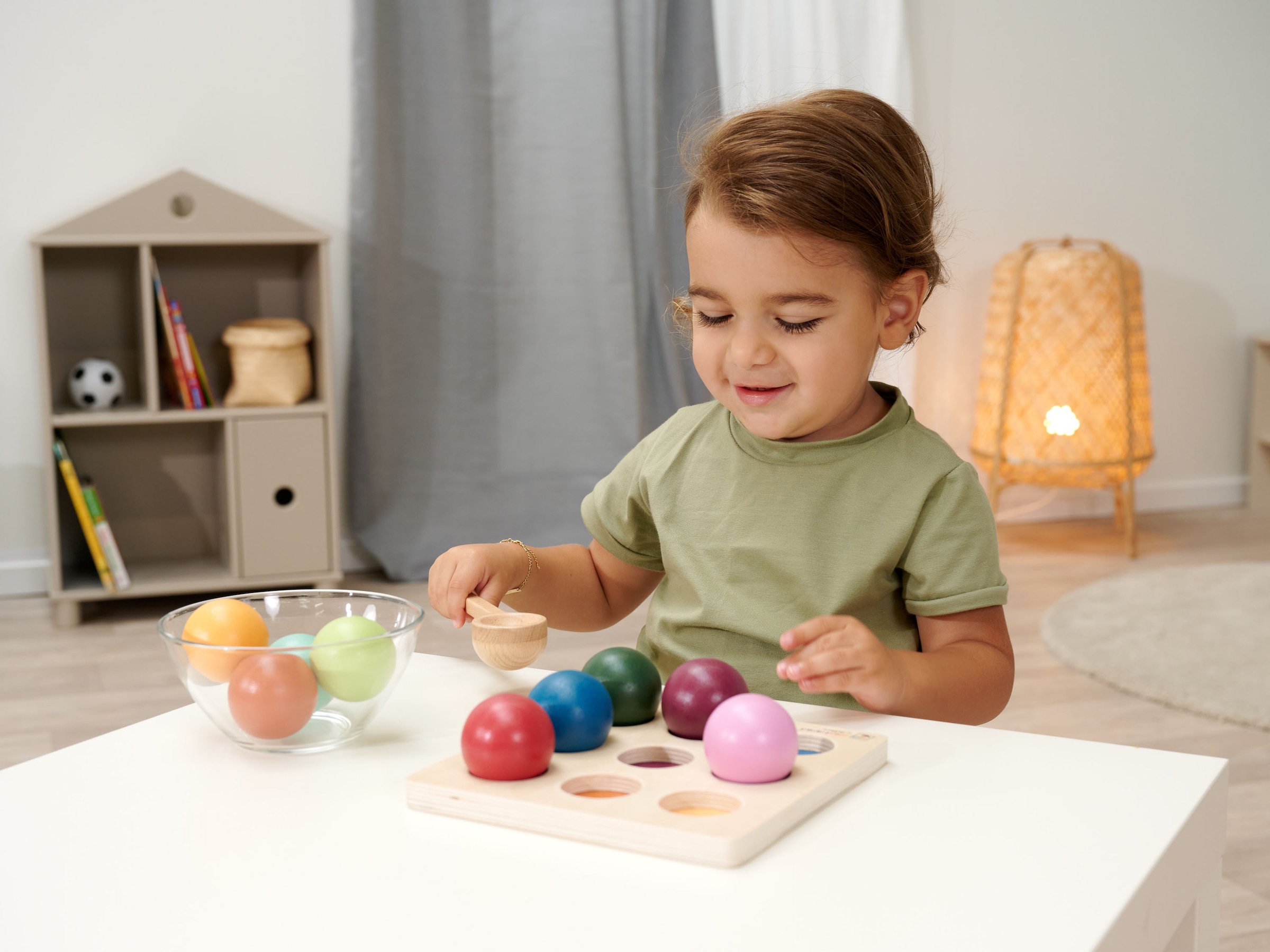 Eichhorn Steckspielzeug »Montessori Sortierkugeln«