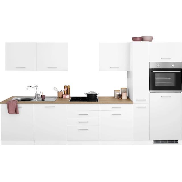 HELD MÖBEL Küchenzeile »Visby«, ohne E-Geräte, Breite 330 cm für  Kühlschrank und Geschirrspüler auf Raten bestellen