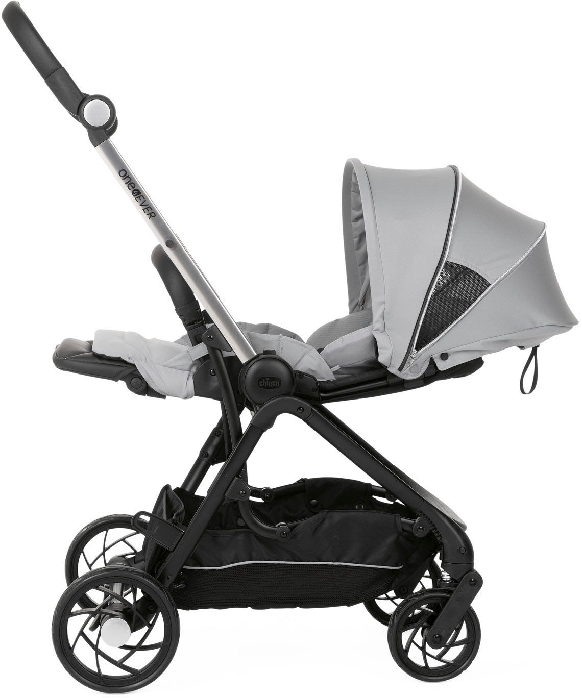 Chicco Kombi-Kinderwagen »Kinderwagen One4ever, silverleaf«, mit zwei Sitzen