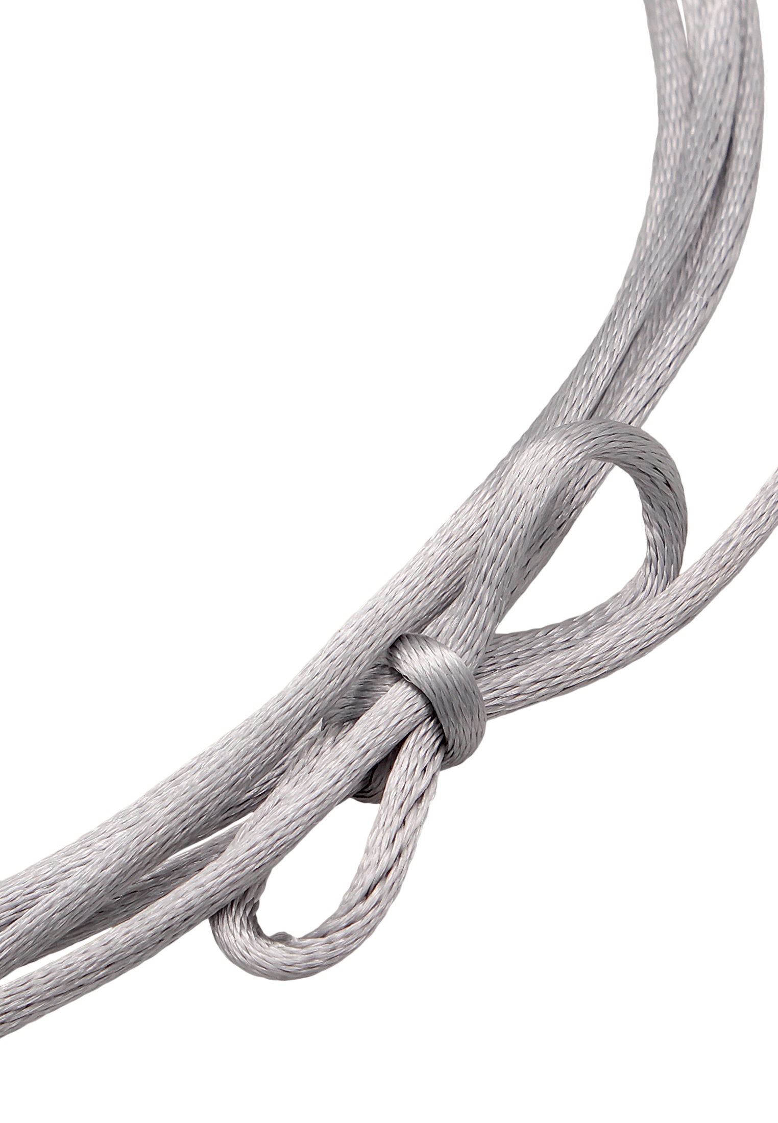 Elli Kette mit Anhänger »Halskette Satinband Tropfen Anhänger 925 Silber«