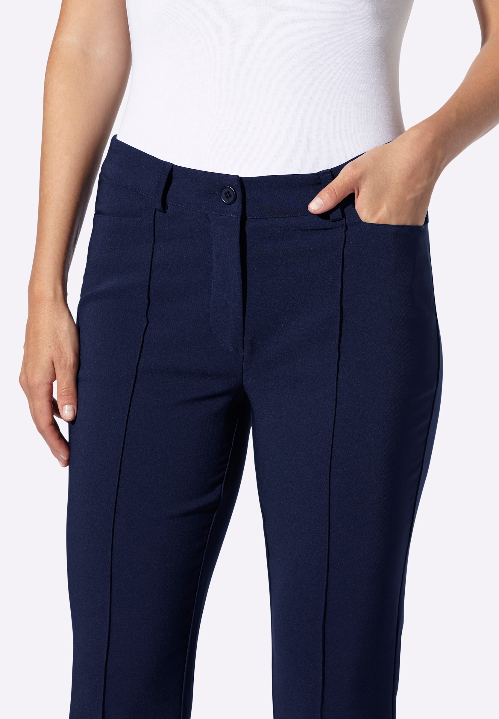 heine Bootcuthose »Bauchweg-Hose Stretch-Hose mit Biesen«