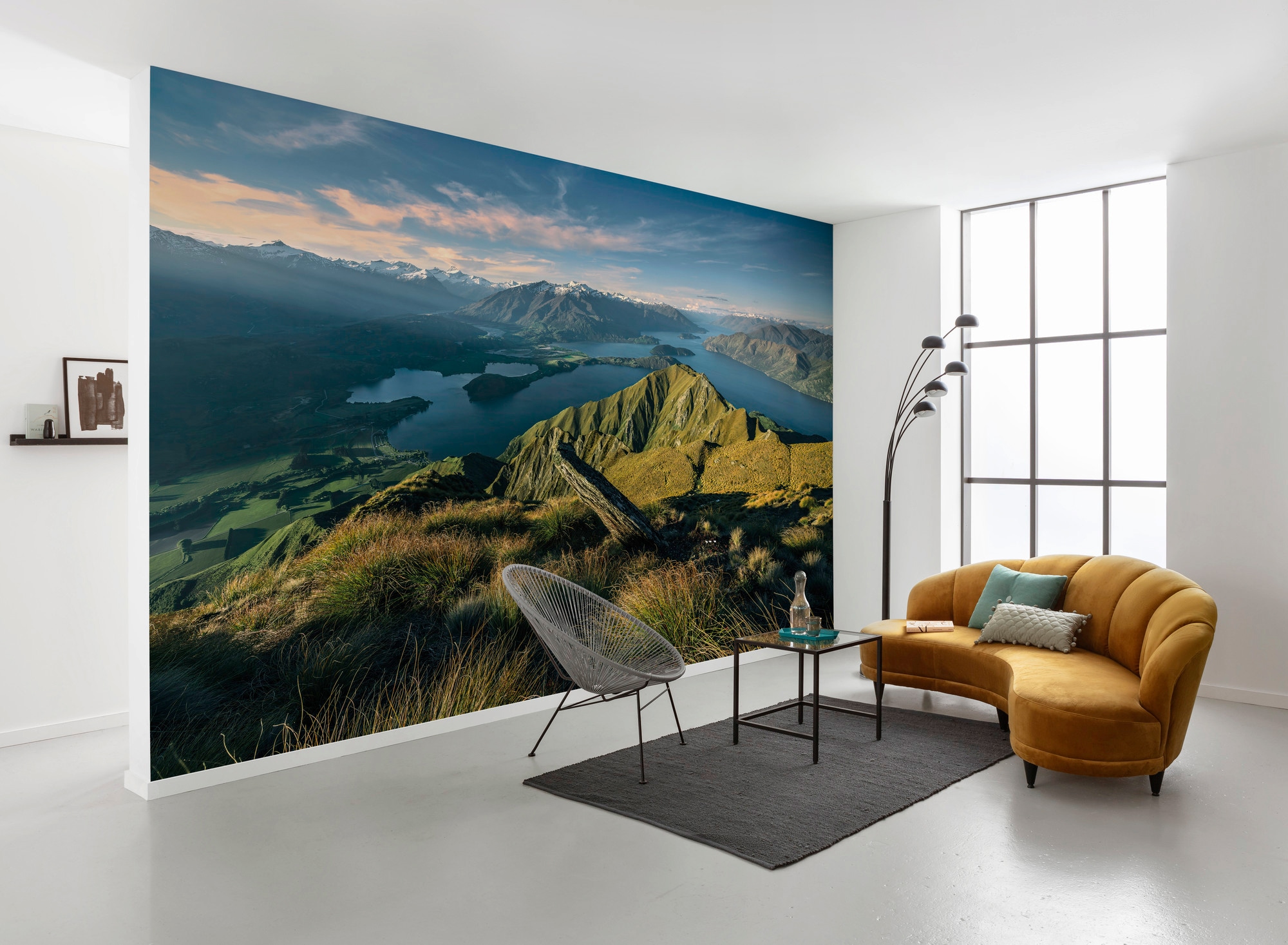 Komar Vliestapete »Digitaldruck Vlies - Green Ridges - Größe 450 x 280 cm«, bedruckt, Wohnzimmer, Schlafzimmer