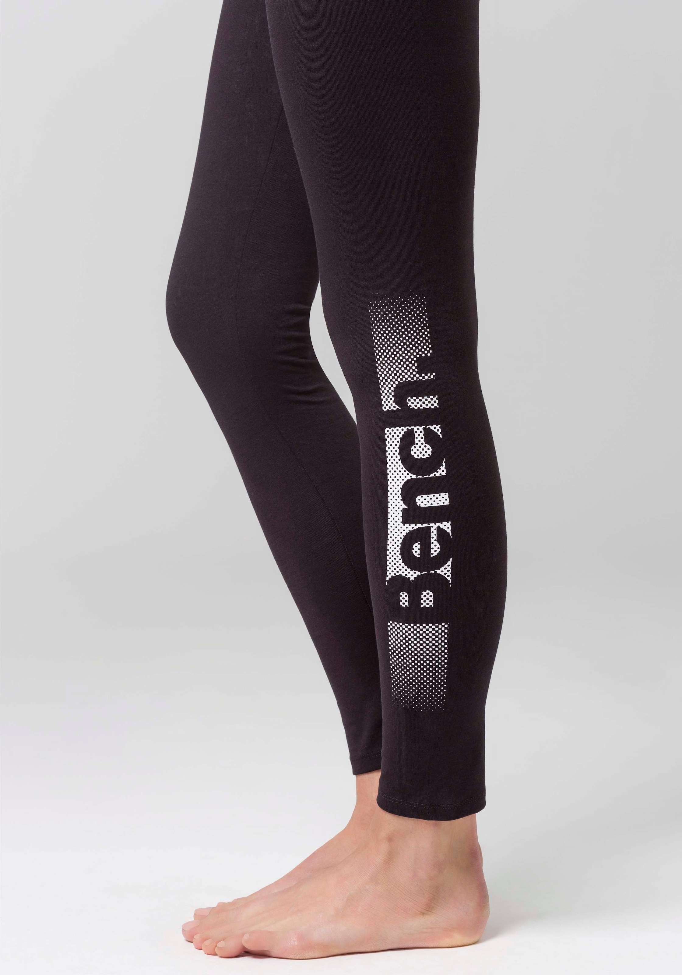 Bench. Leggings, mit Logoprint am Bündchen