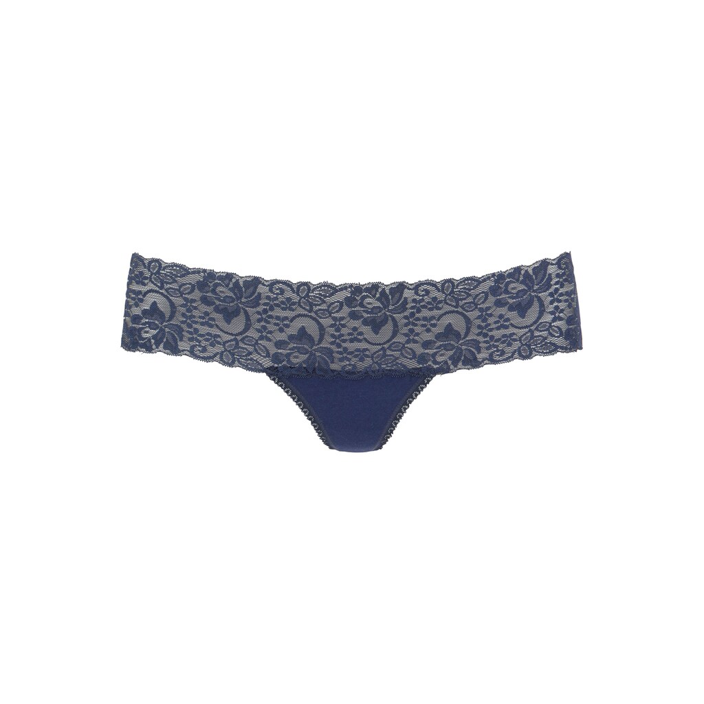 Vivance active String, (Packung, 3 St.), mit breitem Spitzenbündchen