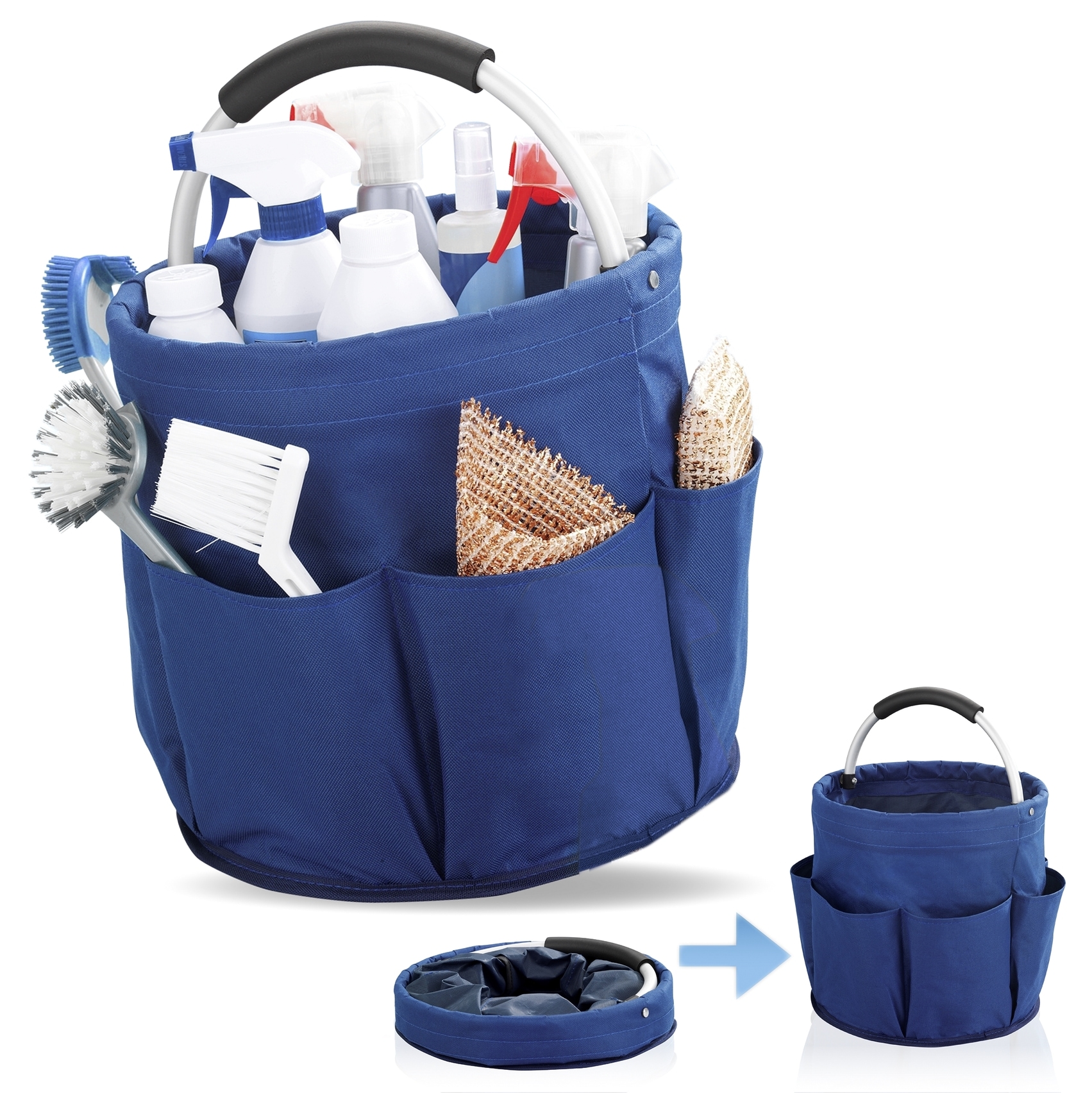 Maximex Organizer »Universal-Reinigungs-Caddy«, Allzweckkorb mit 6 Außentaschen, ideal für Haushalt, Garten & Camping