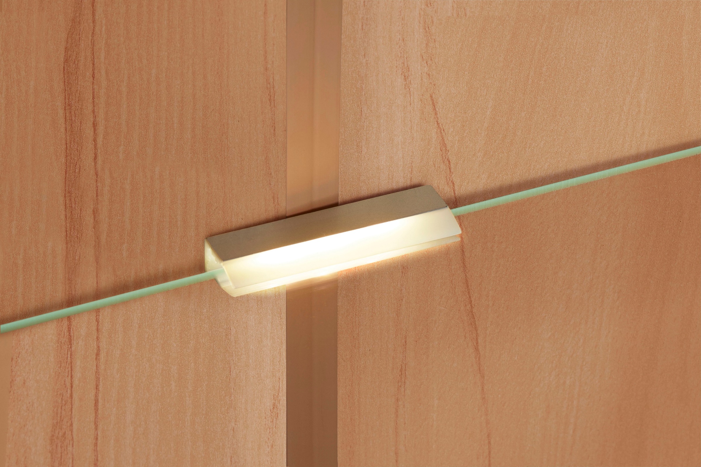 Home affaire Wohnwand »Falco«, (Set, 4 St., 5), Fronten aus Massivholz