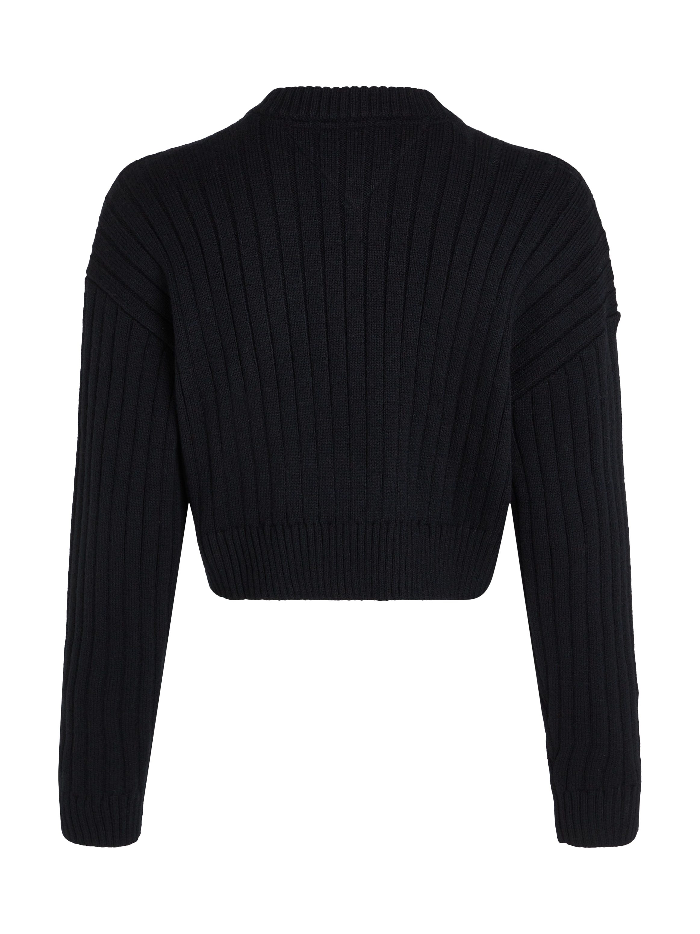 Tommy Jeans Curve V-Ausschnitt-Pullover »TJW VNCK CENTER FLAG SWEATER EXT«, Große Größen