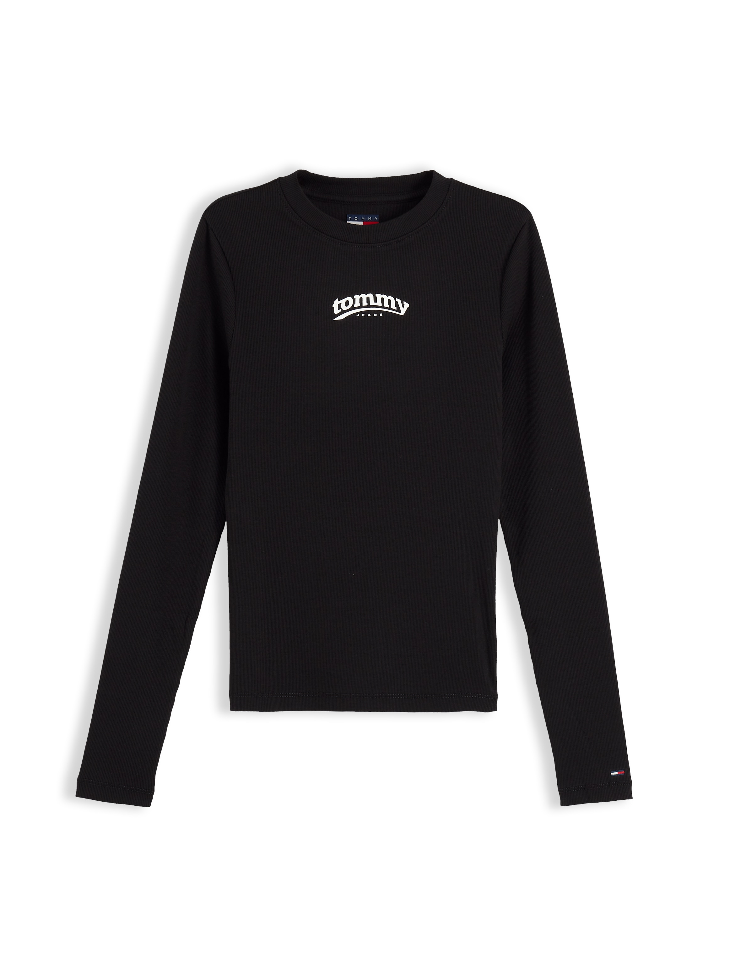 Tommy Jeans Langarmshirt »TJW SLIM ESS LOGO 1 LS TEE« Baumwollmischung, slim fit
