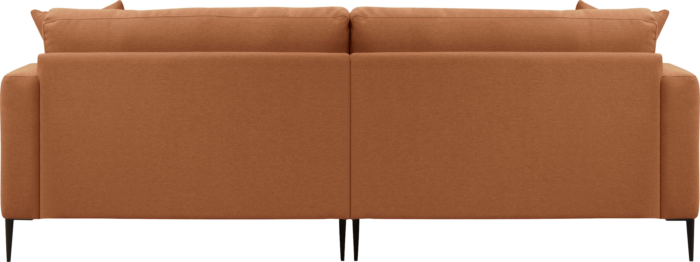 Leonique 3-Sitzer »Cozy elegantes Designsofa, Maße B/T/H: 211/97/80 cm«, mit losen Kissen und Metallbeinen